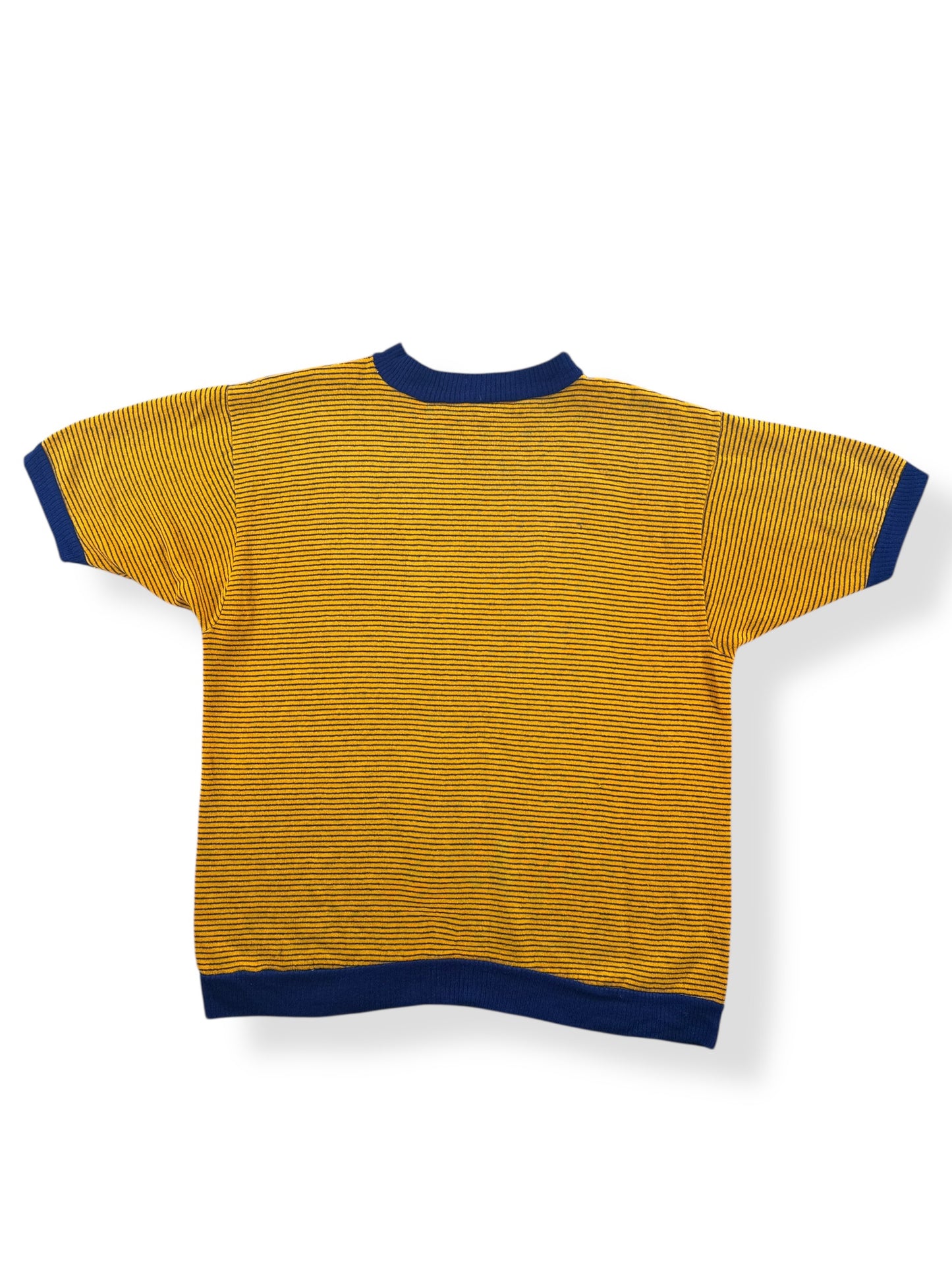 Back of Vintage Towncraft Striped Creslan Crewneck SZ L (Fits M)