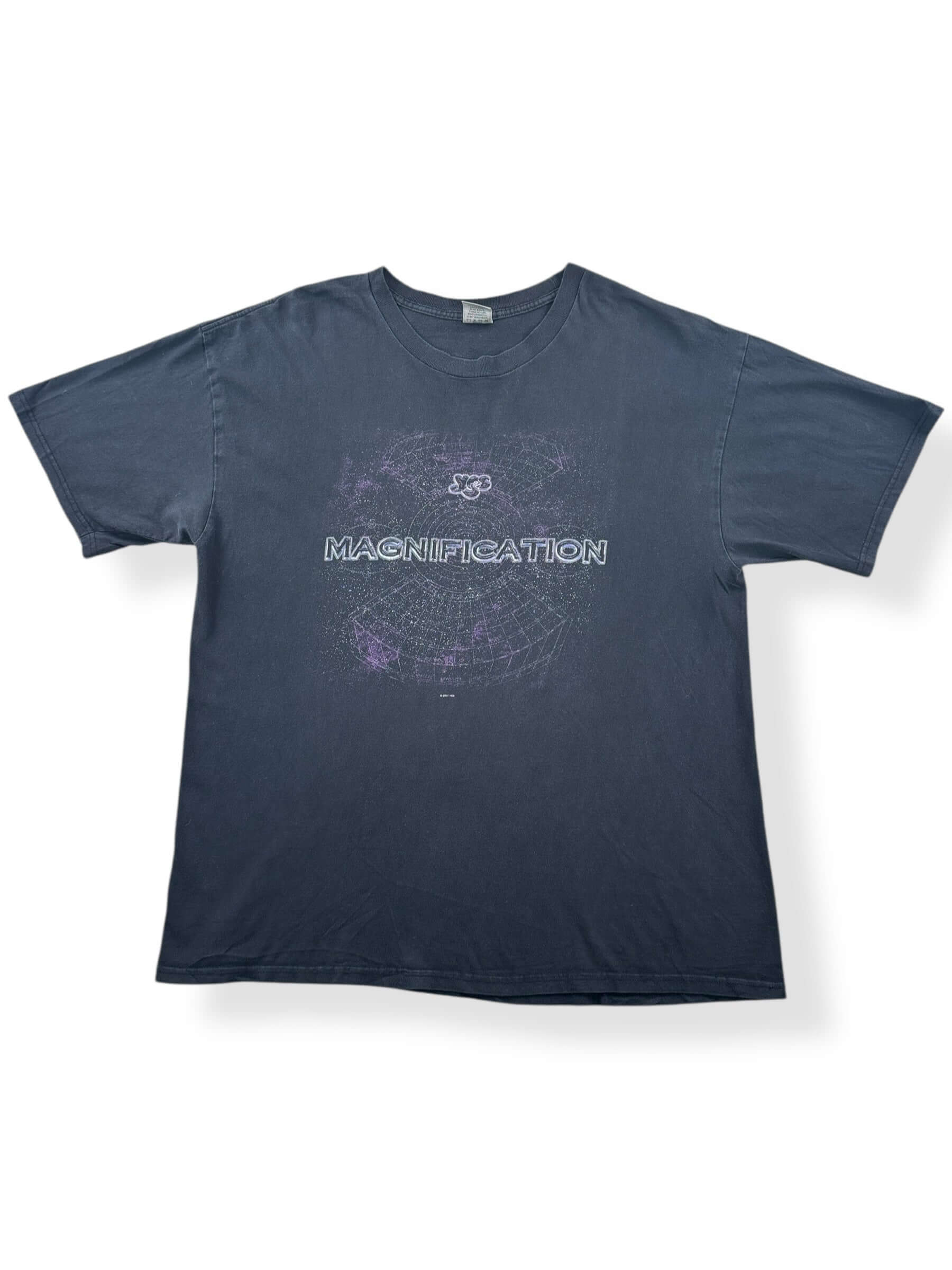 Front of Vintage 2001 Yes Magnification Tour Tee SZ XL