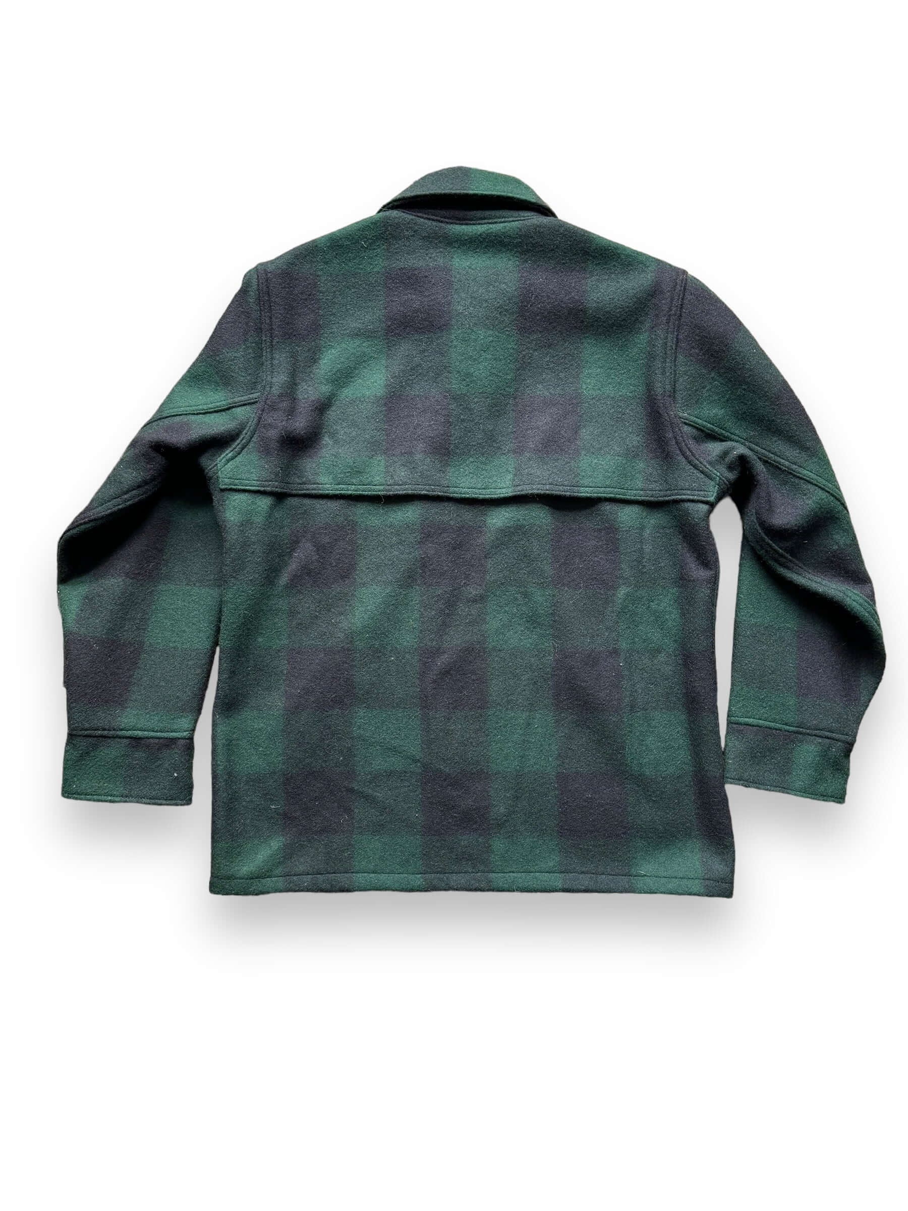 Green plaid wool hunting jacket best sale