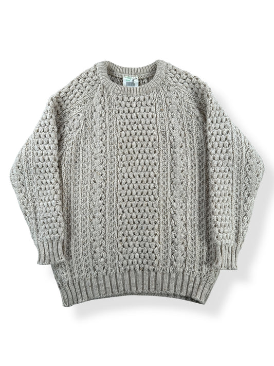 Front of Vintage Quill Irish Knit Wool Sweater SZ 44