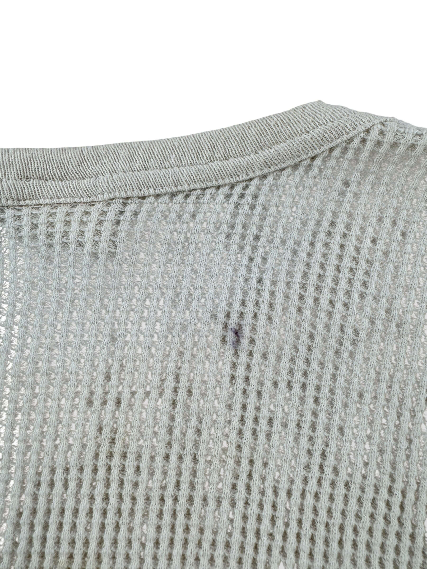 Back Stain on Vintage J.E. Morgan 100% Cotton Waffle Undershirt SZ XL Tall (Fits XS)