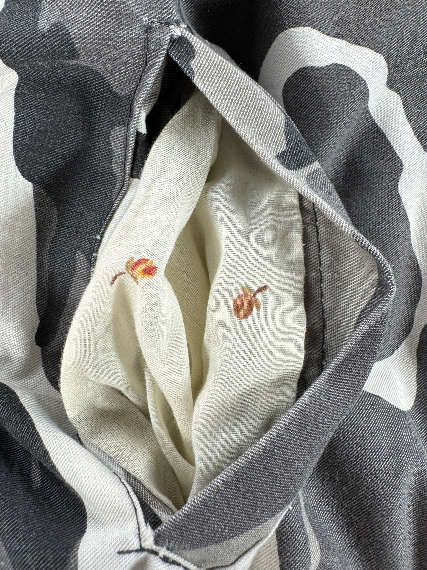 Pocket Lining on Vintage Snow Camo Bomber Jacket SZ S