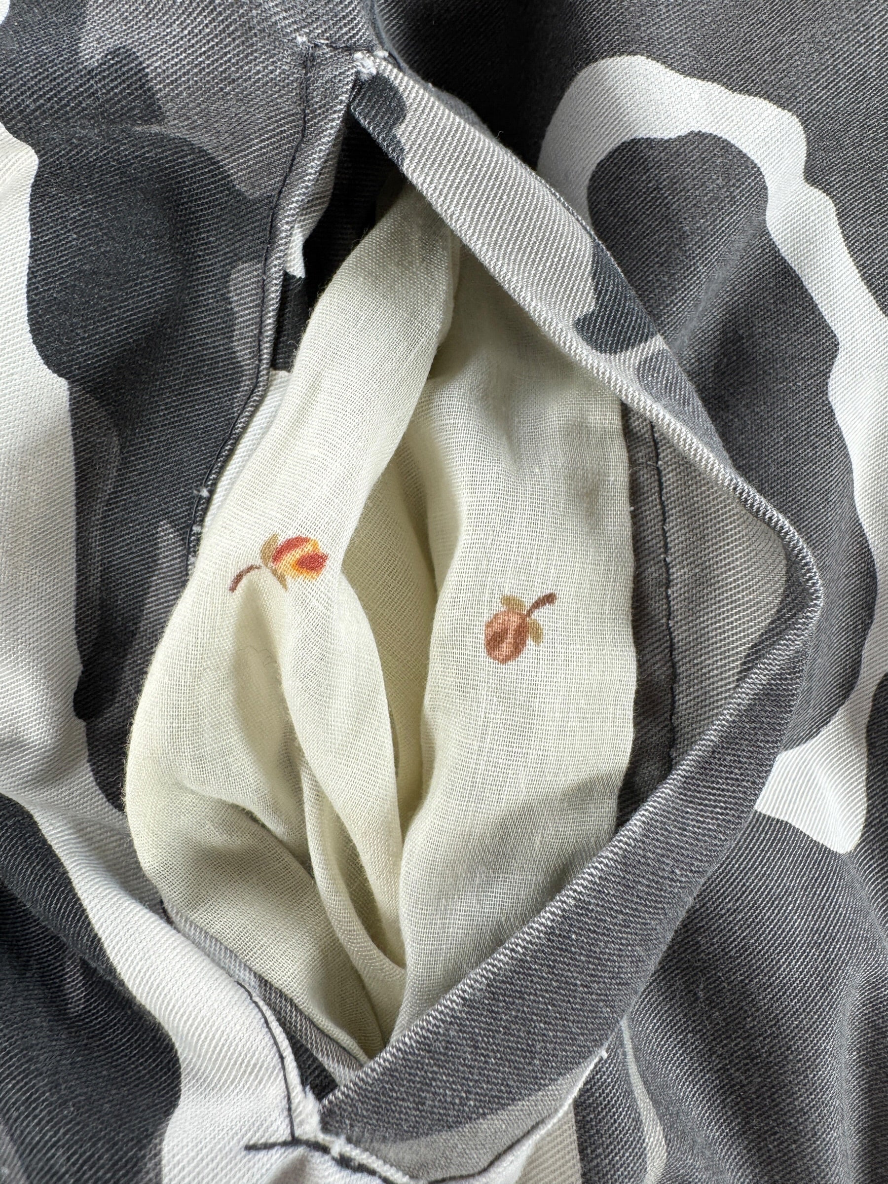 Pocket Lining on Vintage Snow Camo Bomber Jacket SZ S