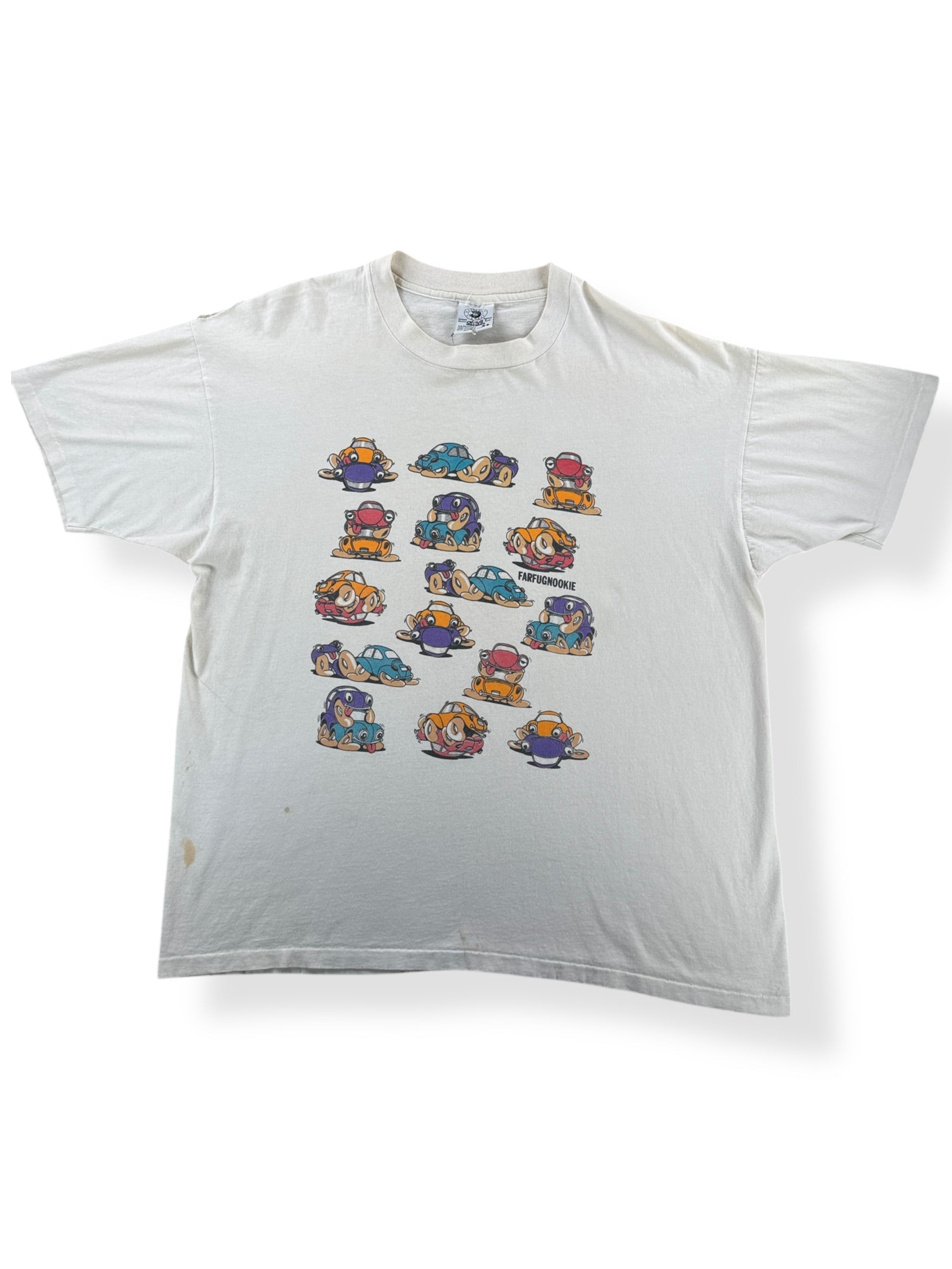 Front of Vintage Farfugnookie Car Tee SZ XL