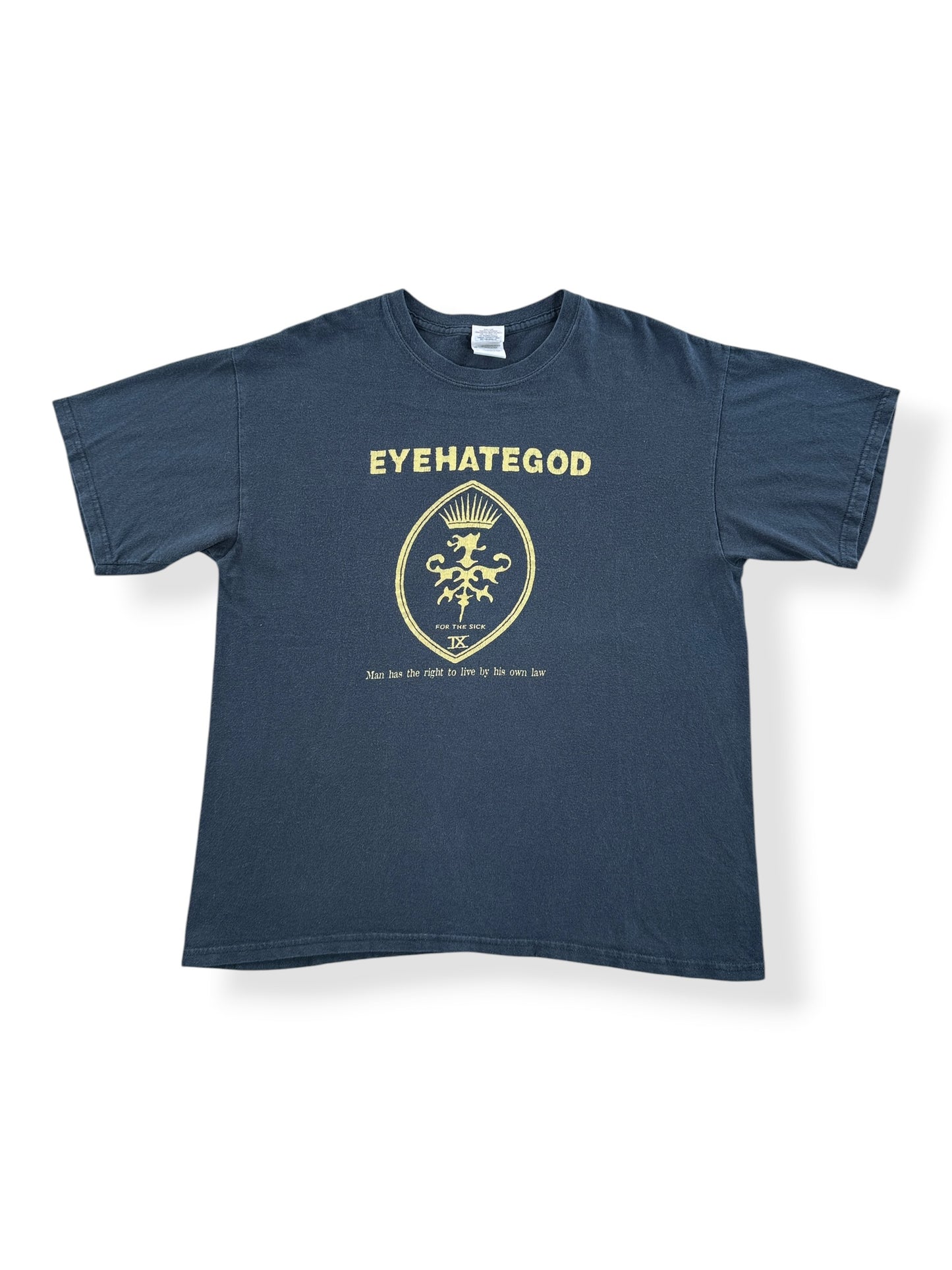 Front of Vintage 00's Eyehategod Tee SZ L