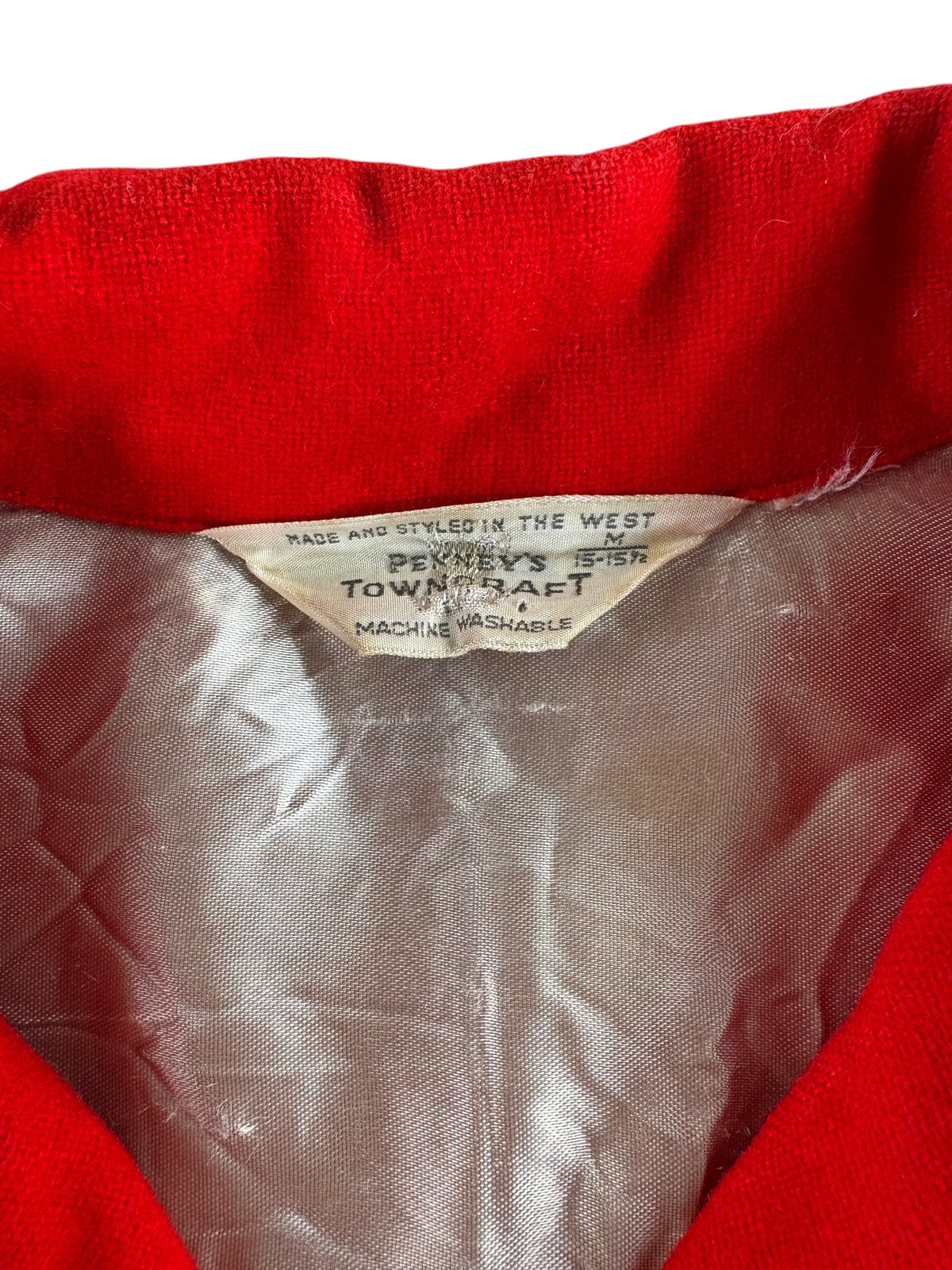 Tag on Vintage Penney's Towncraft Loop Collar Shirt SZ M