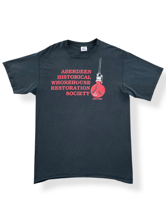 Front of Vintage Aberdeen Historical Whorehouse Restoration Society Tee SZ M