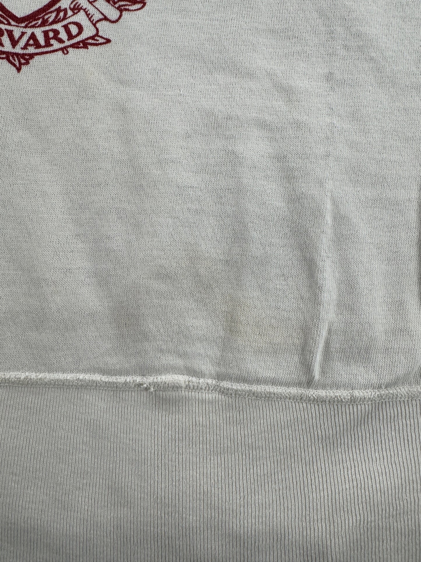 Stain on Vintage 50s Era Harvard Crewneck SZ M