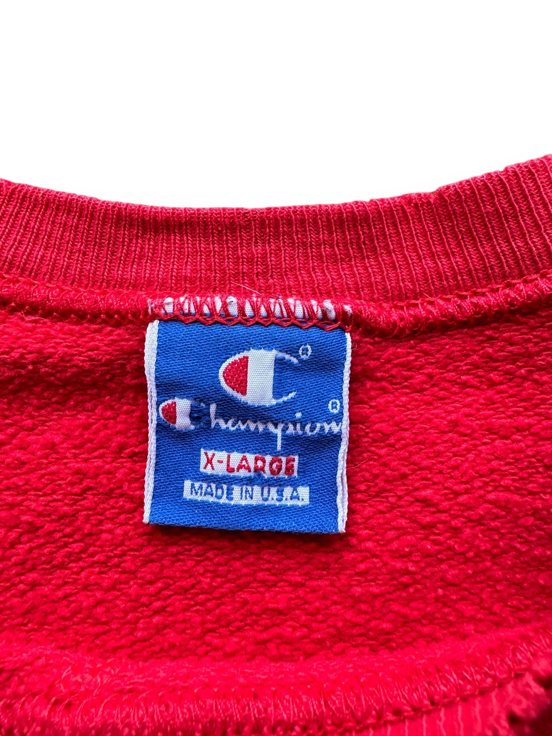 tag on Vintage University of South Dakota Champion Crewneck SZ XL