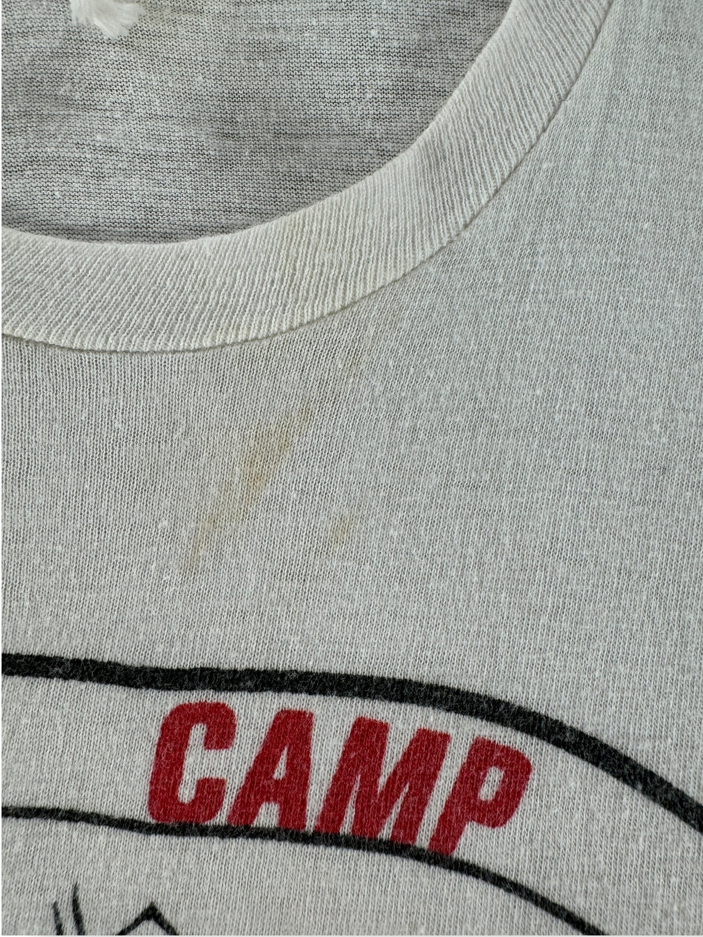 Stain on Vintage Army Japan Camp Tee SZ XXS
