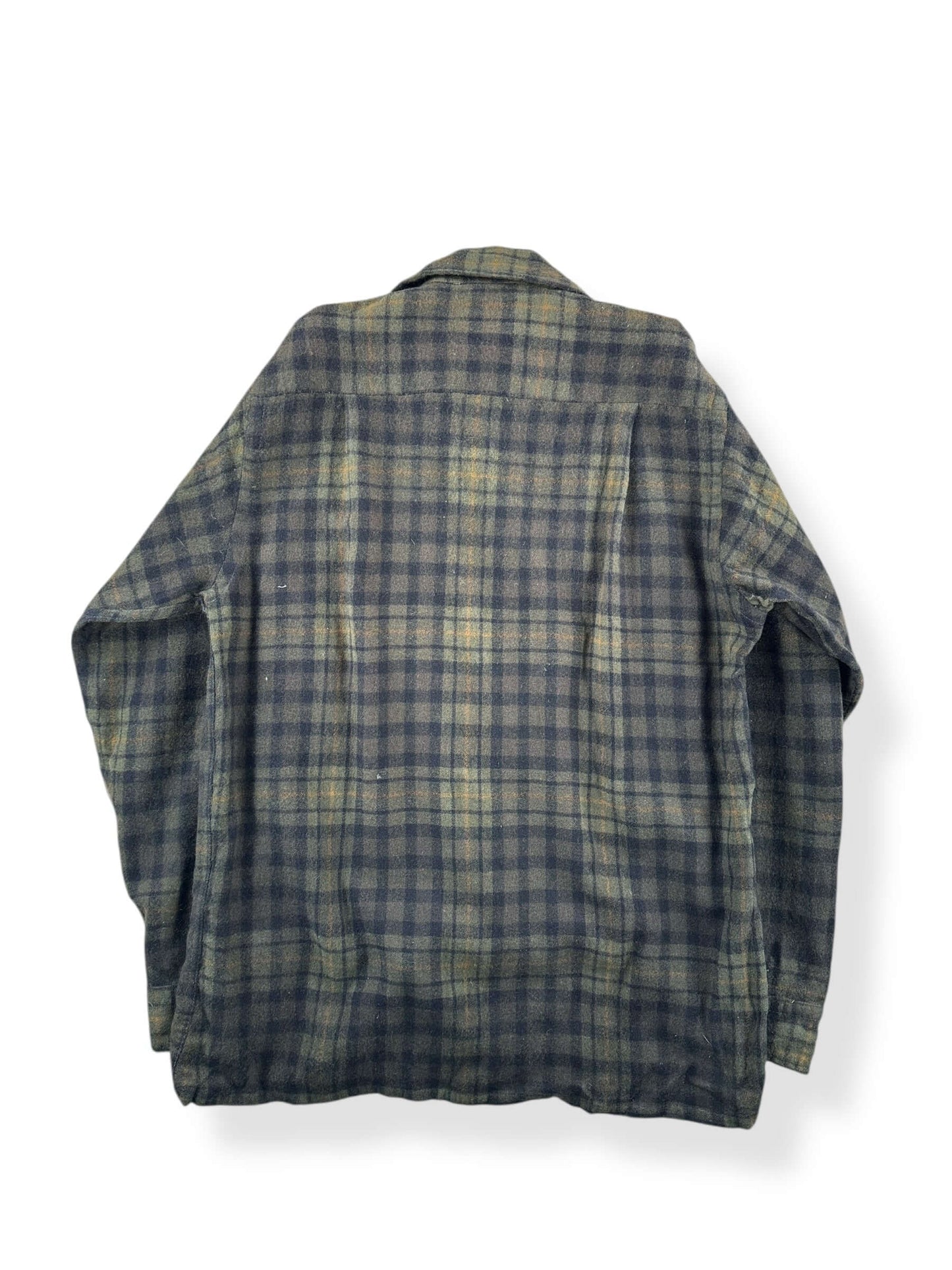 Back of Vintage Montblanc Wool Blend Flannel SZ M