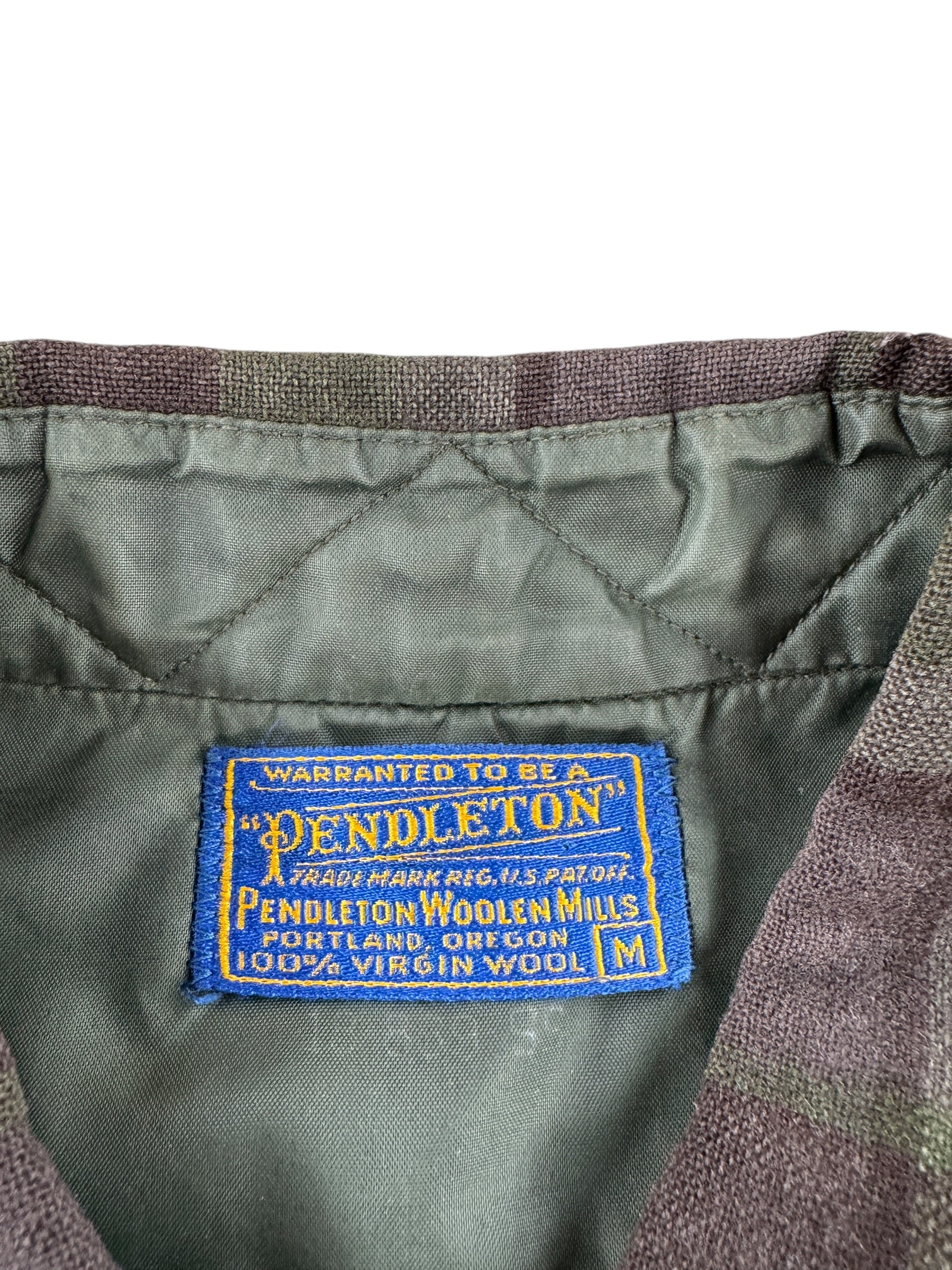 Tag on Vintage Pendleton Short Sleeve Flannel SZ M