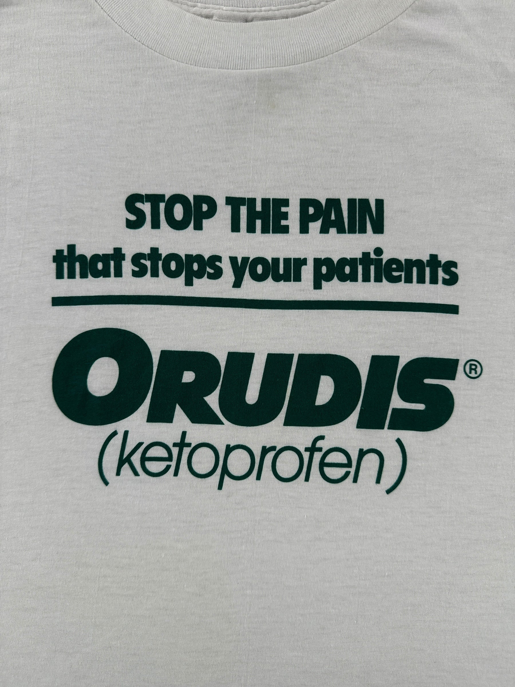 Graphic of Vintage Orudis Ketoprofen Tee SZ M