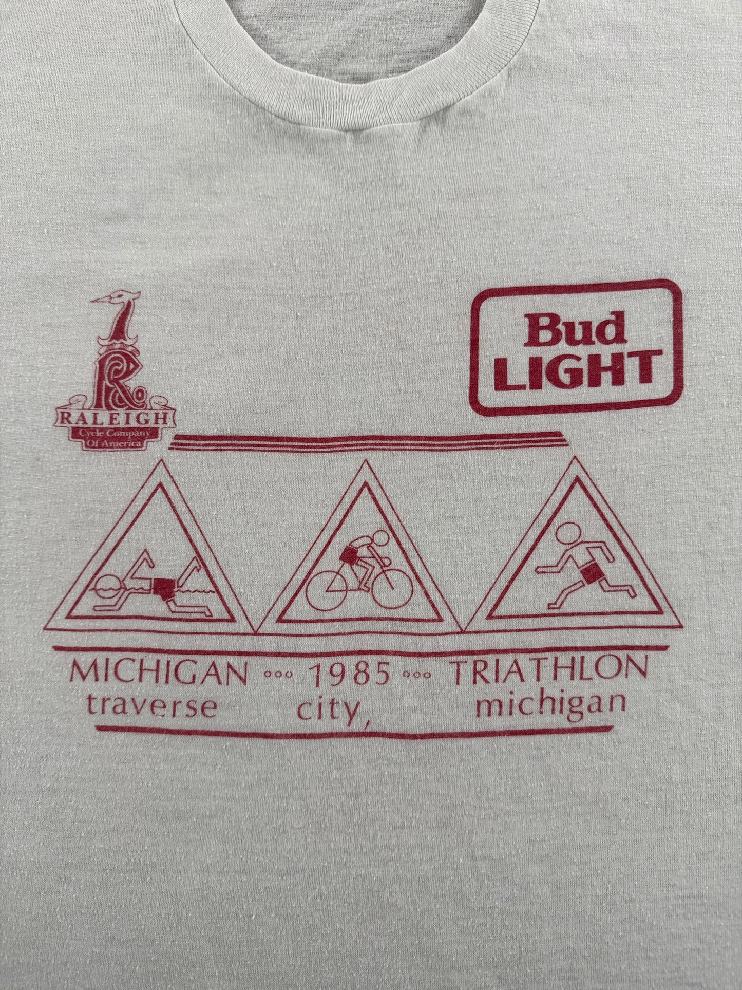 Vintage Bud Light Triathalon Tee SZ S
