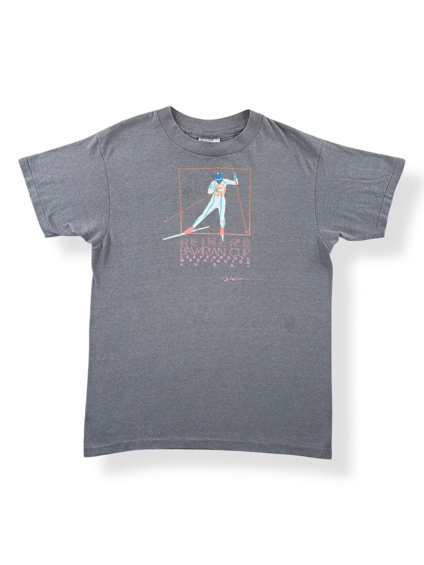 Front of Vintage Reiner's Bavarian Cup Leavenworth Tee SZ M (Fits S)
