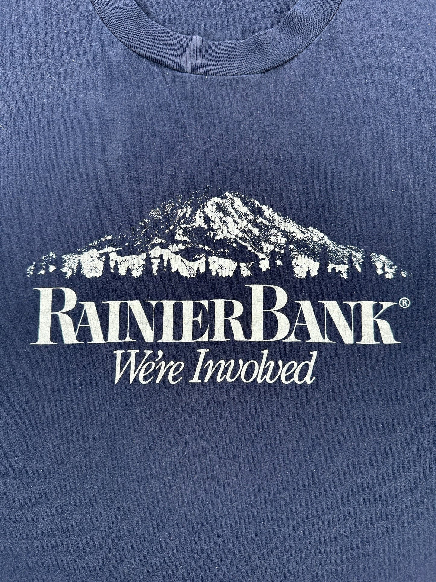 Graphic of Vintage Rainier Bank Tee SZ L