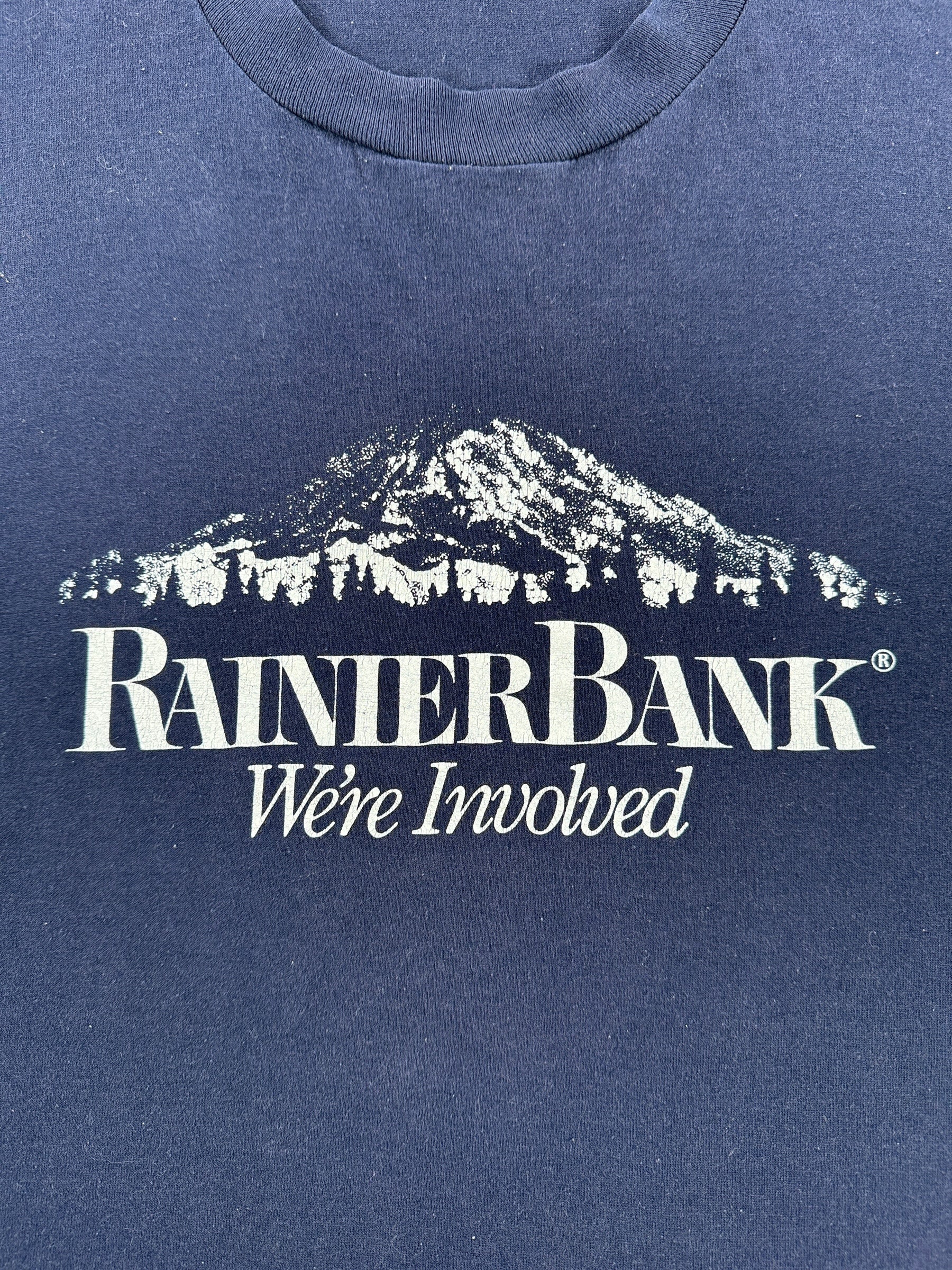 Graphic of Vintage Rainier Bank Tee SZ L