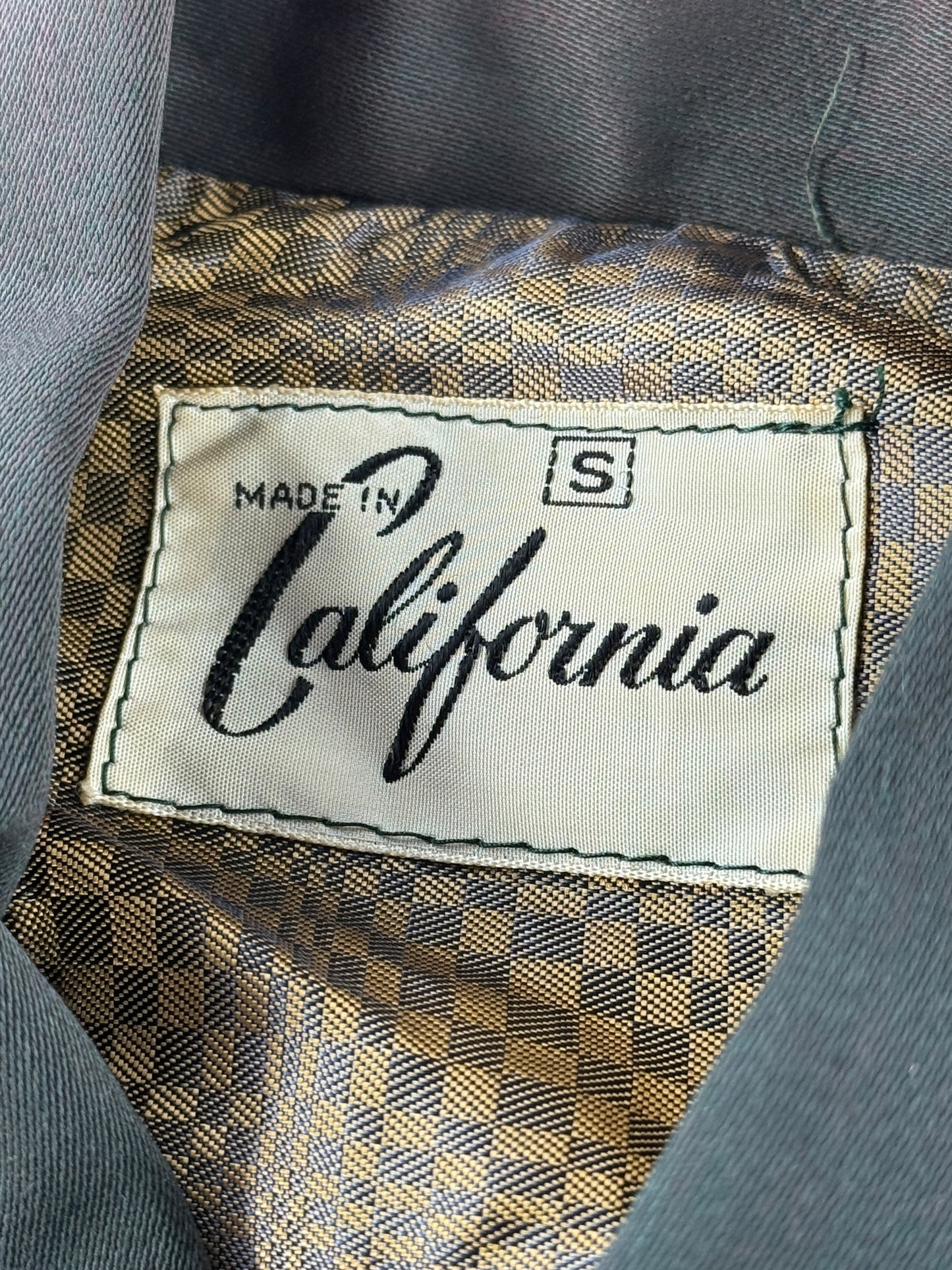 Tag on Vintage 50s California Spinfisher Ricky Jacket SZ S