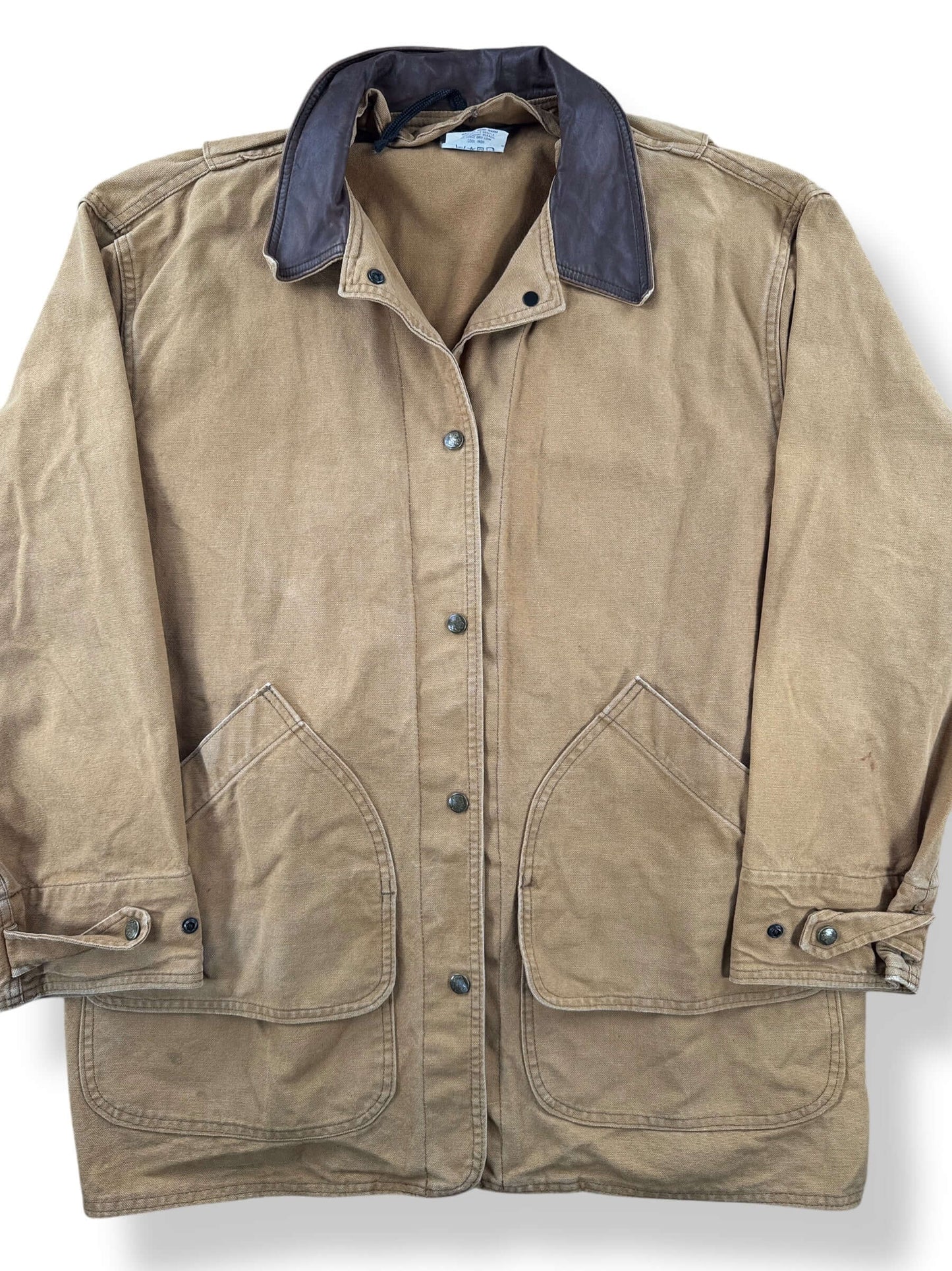 Front Close Up of Vintage Ladies Woolrich Field Coat SZ L