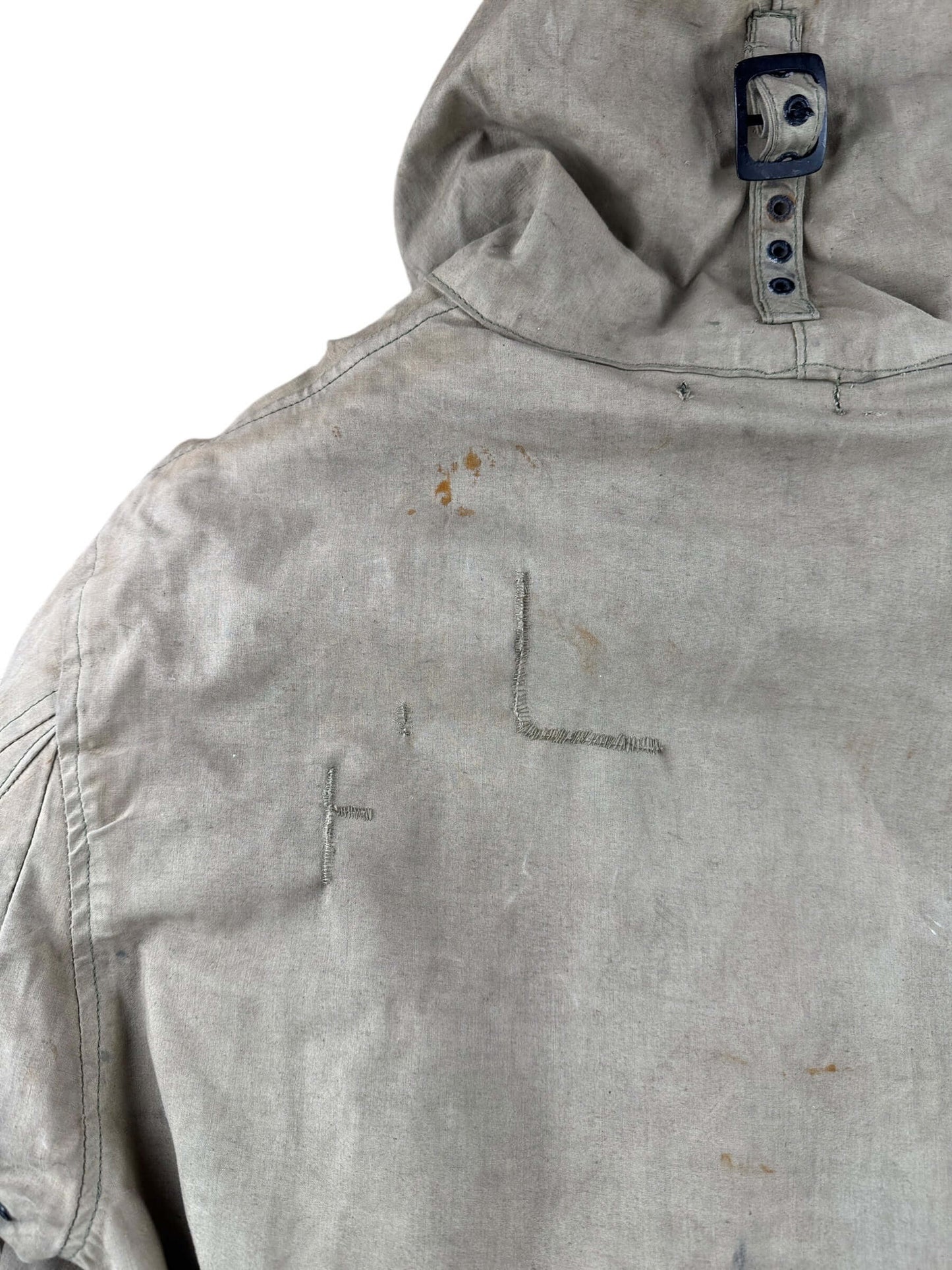 Repairs on Vintage WWII Torpedoman's Deck Jacket SZ 44 AS IS