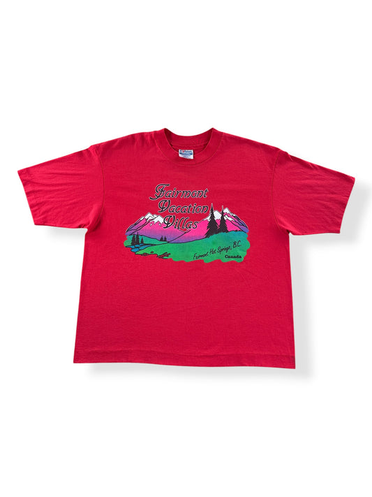 Front of Vintage Fairmont Vacation Villas B.C. Canada Tee SZ L