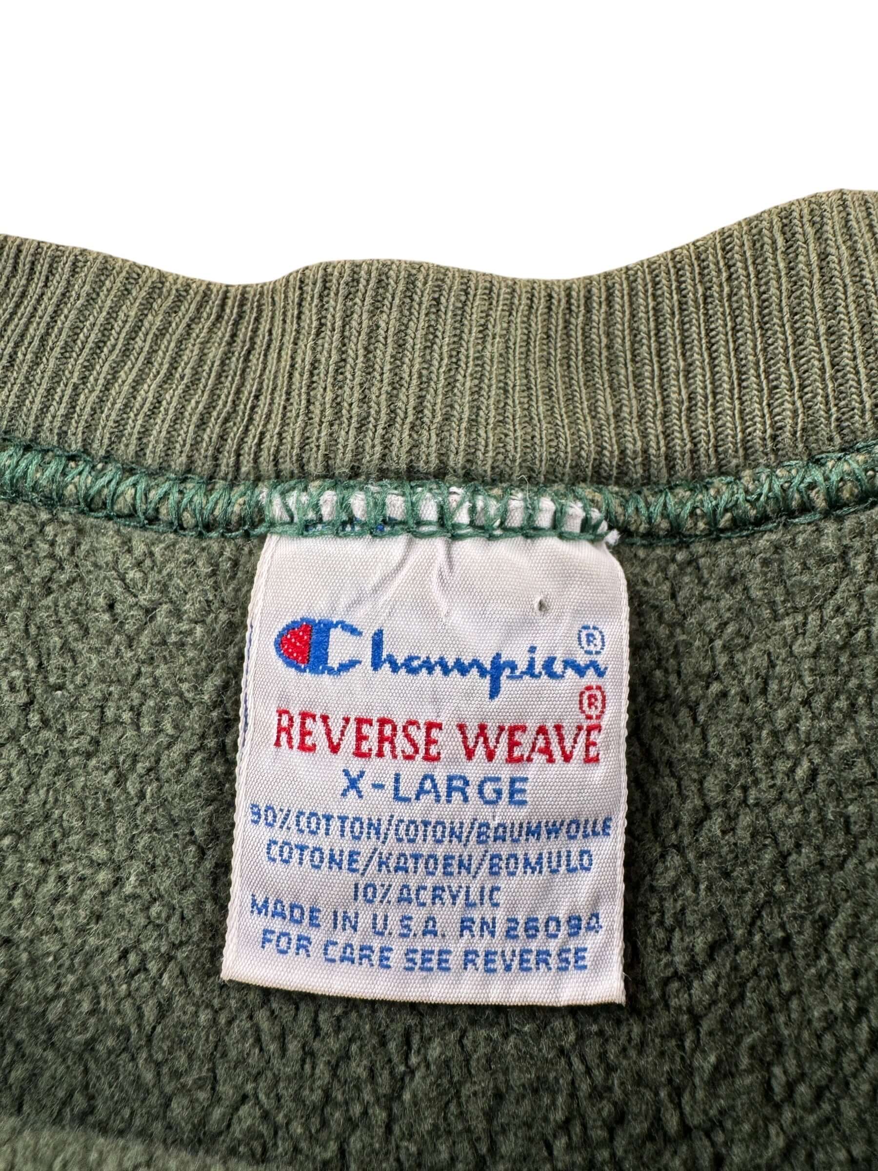 Tag on Vintage University of Puget Sound Champion Reverse Weave Crewneck SZ XL (Fits L)