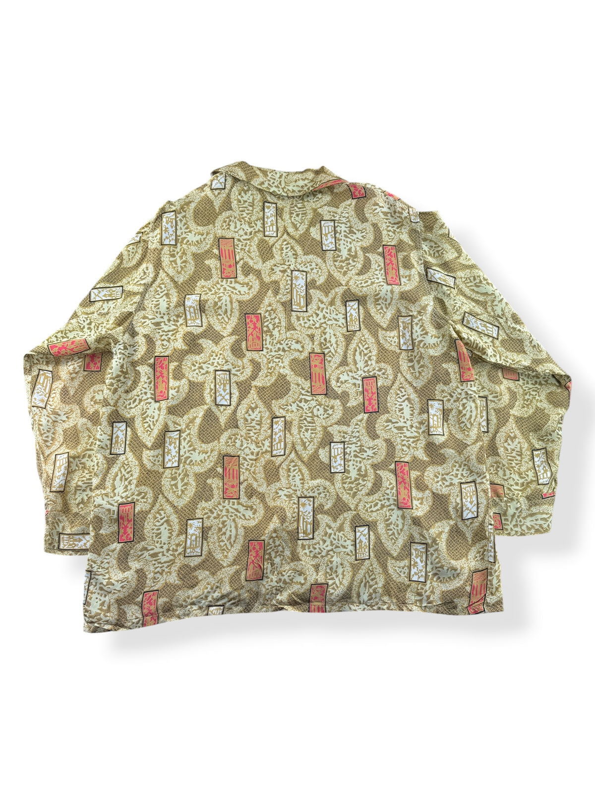 Back of Vintage Texron Menswear Pajama Top SZ XL