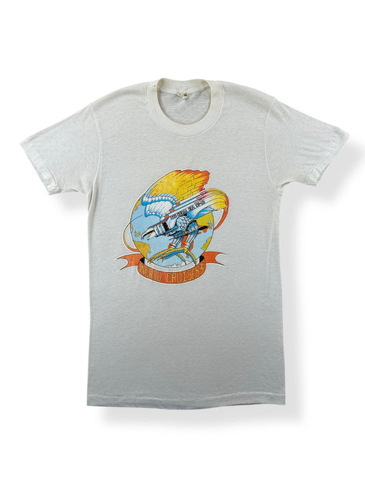 Front of Vintage USS Coral Sea Heat Press Transfer Tee SZ S