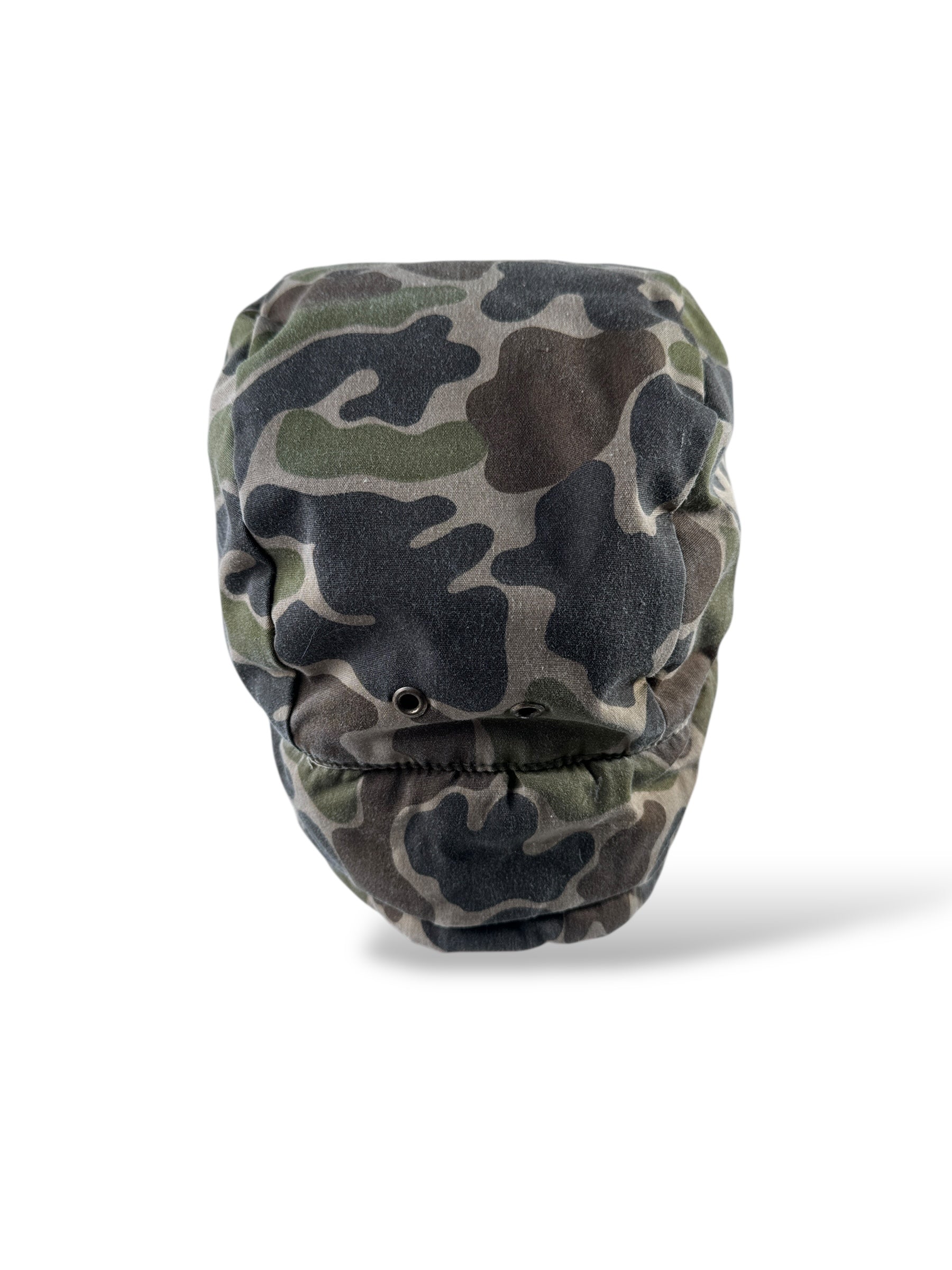 Back of Vintage Eddie Bauer Duck Camo Down Hat OS