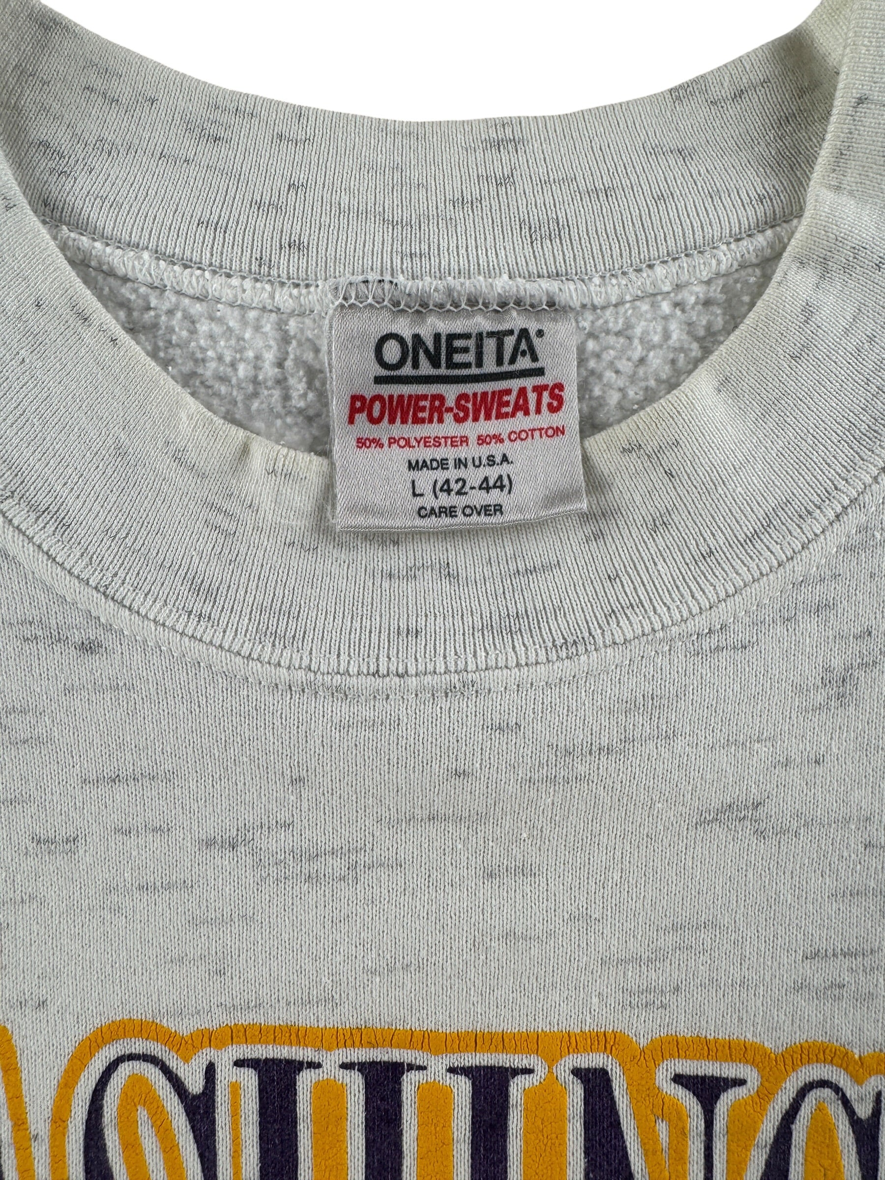 Tag on Vintage UW Huskies Rose Bowl Crew Neck SZ L (Fits M)