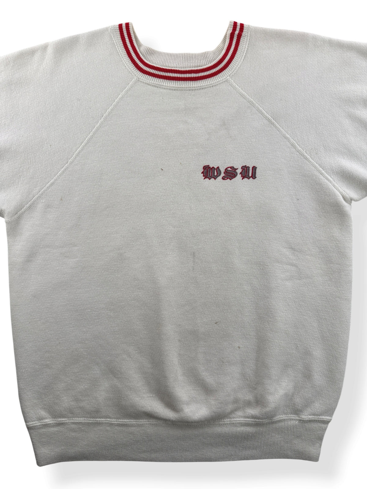 Close-up of Vintage 60s Champion WSU Short Sleeve Crewneck SZ M (Fits S)