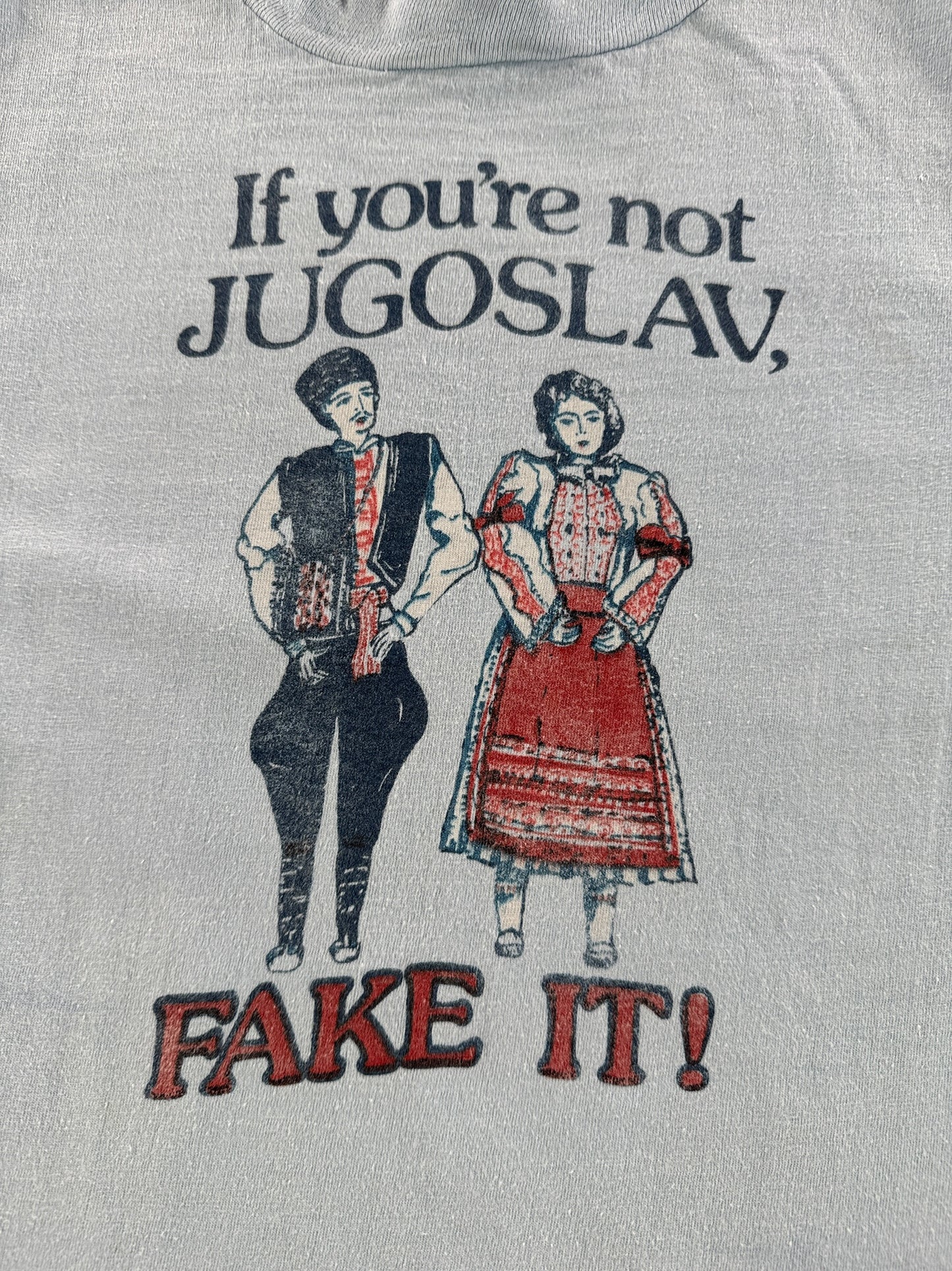 Graphic of Vintage Jugoslav Tee SZ S (Fits XS)