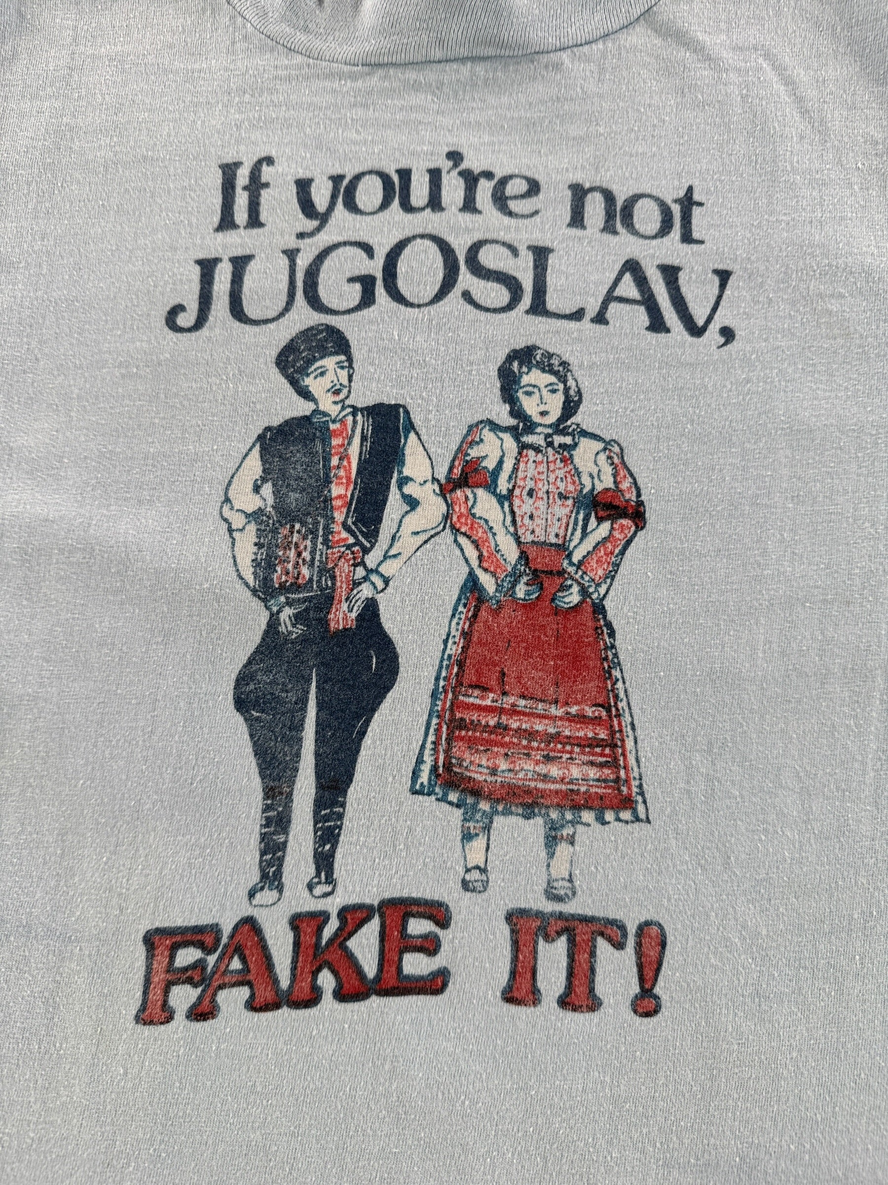 Graphic of Vintage Jugoslav Tee SZ S (Fits XS)