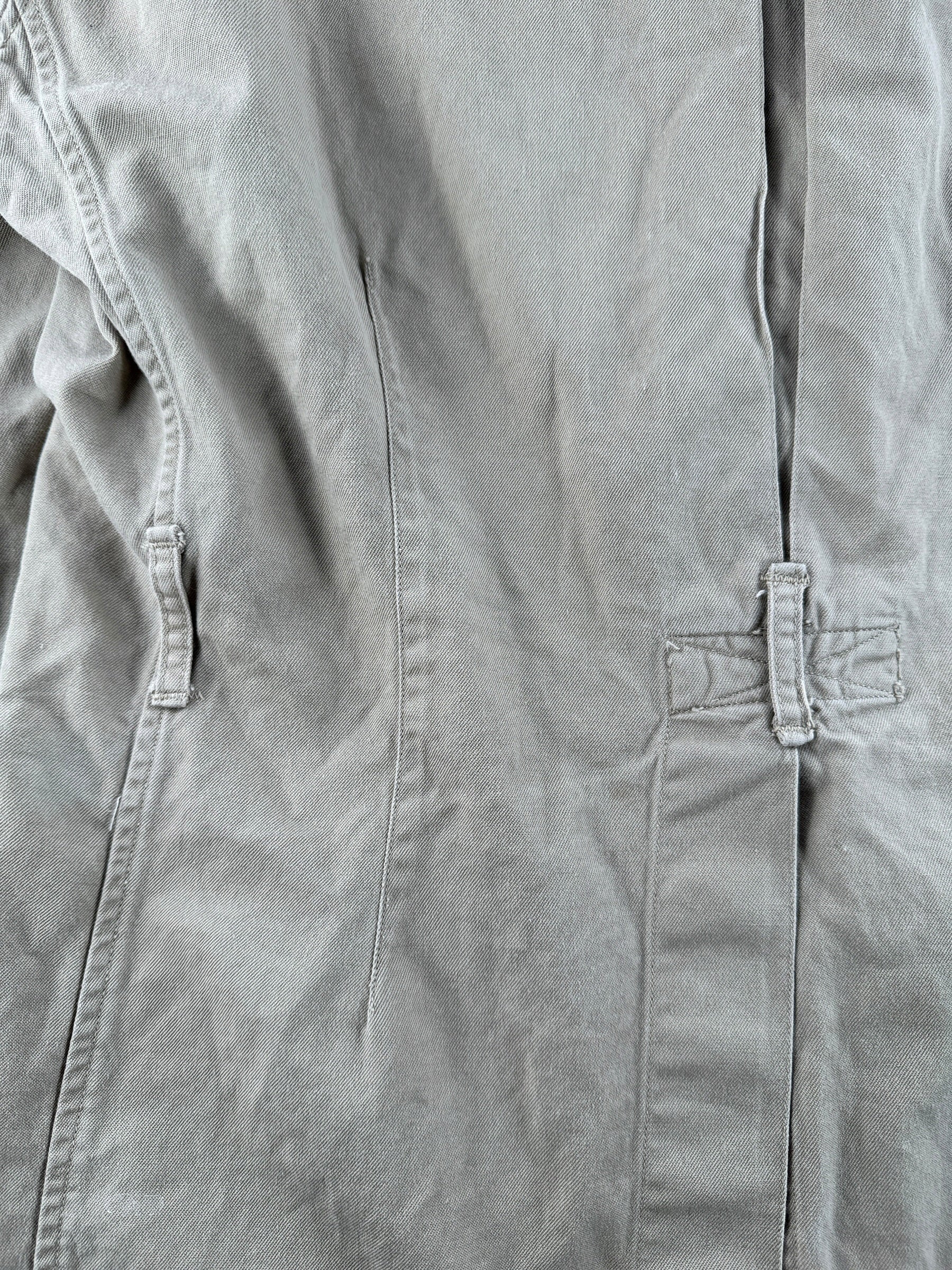 Belt loops on back of Vintage Korean War USAF Bush Jacket SZ M