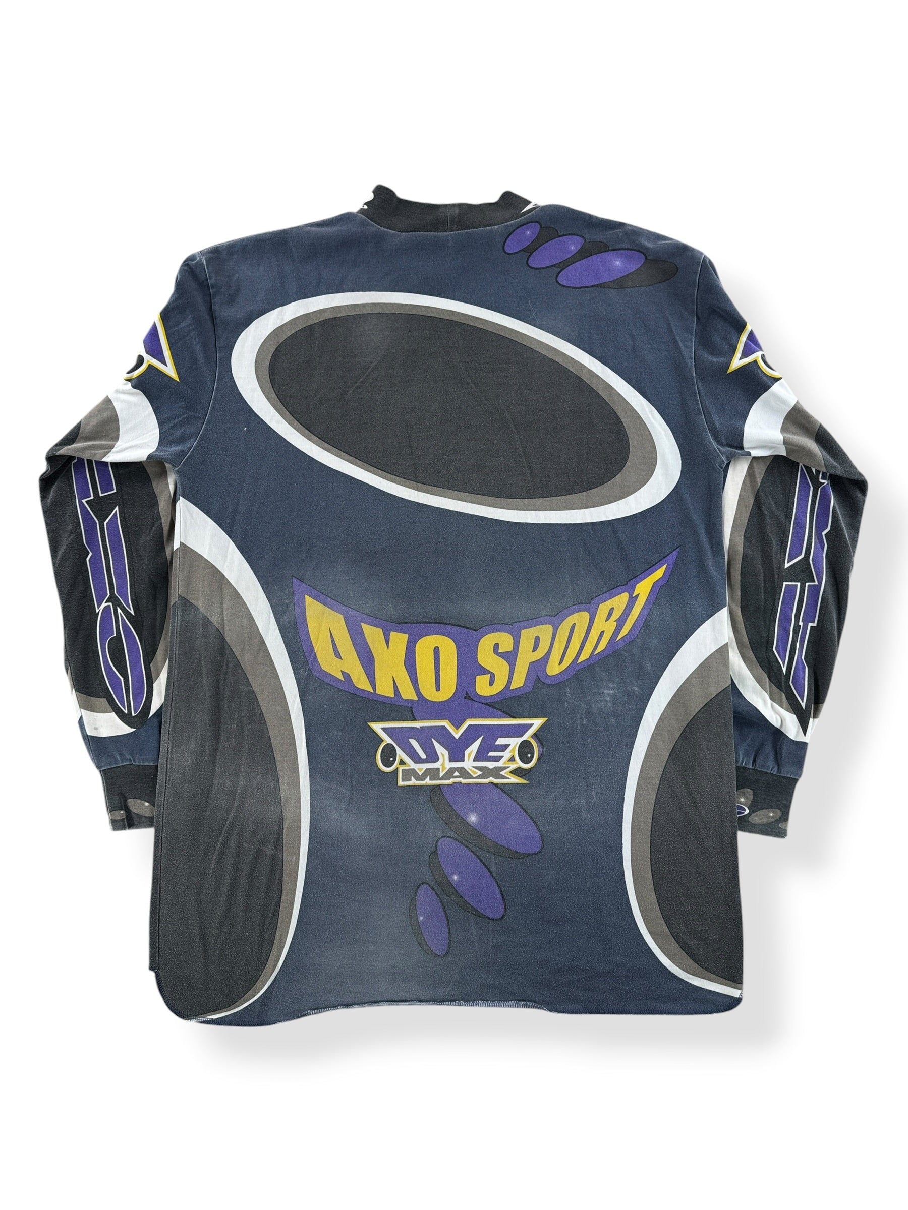 Back of Vintage AXO Sport Racing Jersey SZ L