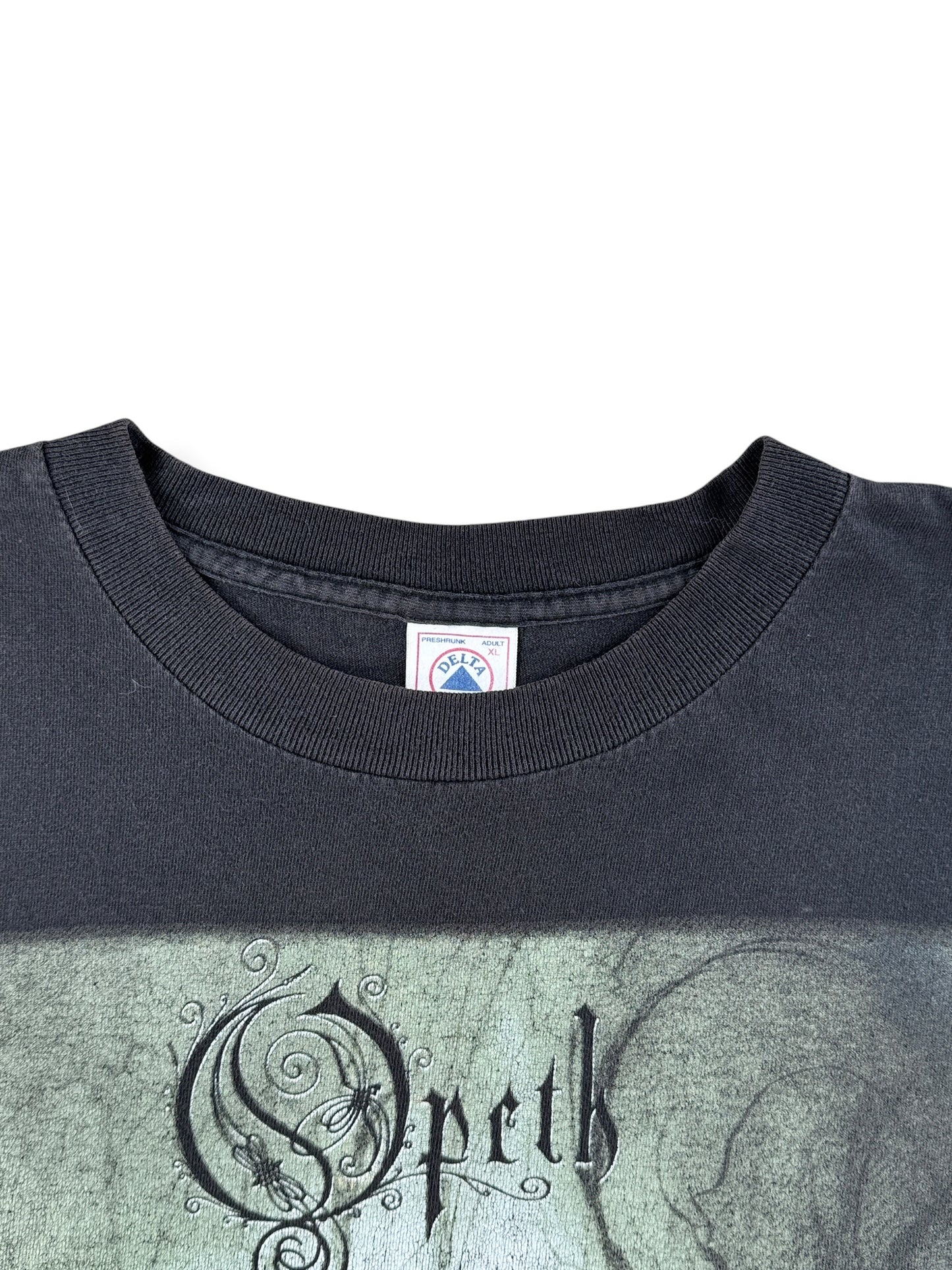 Collar on Vintage Opeth 2001 Backwater Park Tour Tee SZ XL