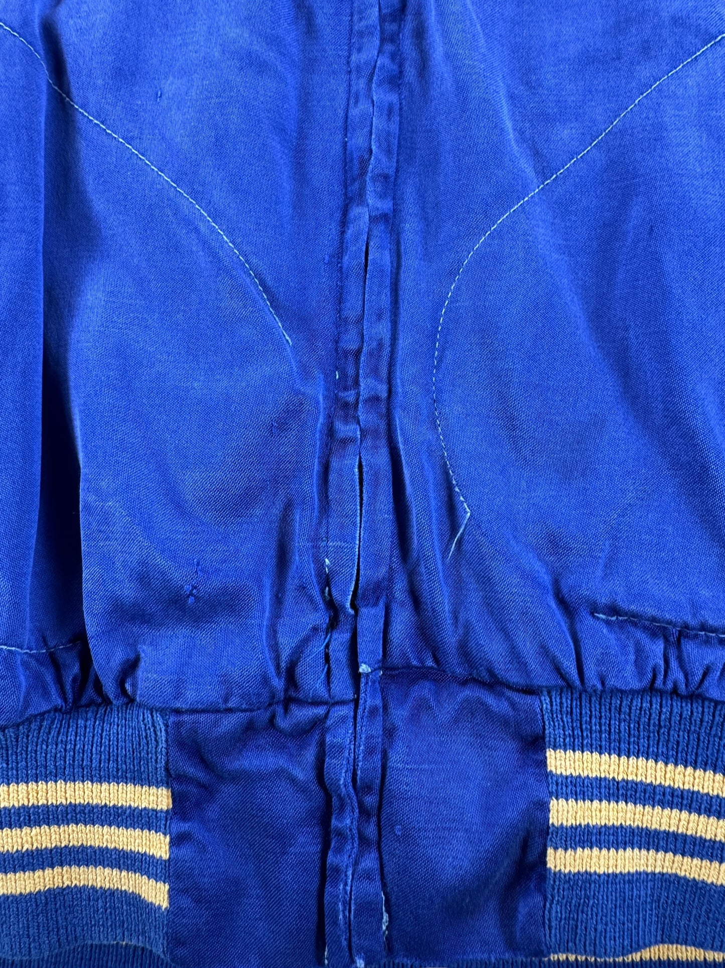 Wear on Vintage 50s Edison Satin Bomber Jacket SZ S