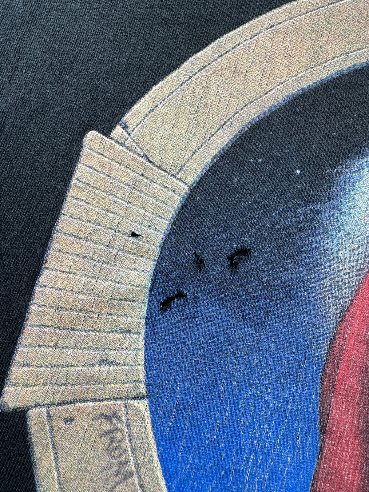 Holes on Graphic on Vintage GD Blues For Allah Tee SZ L