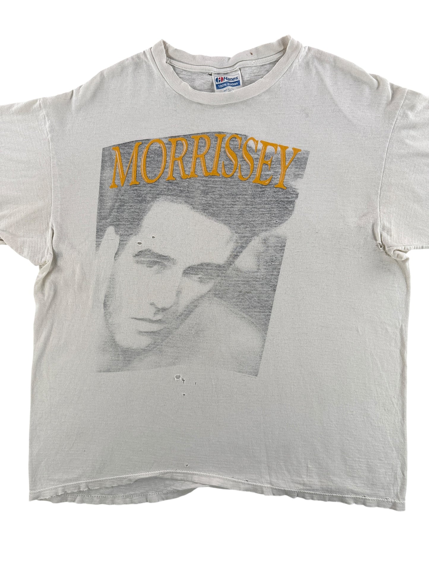 Front of Vintage Morrissey Tee SZ XL (Fits L)