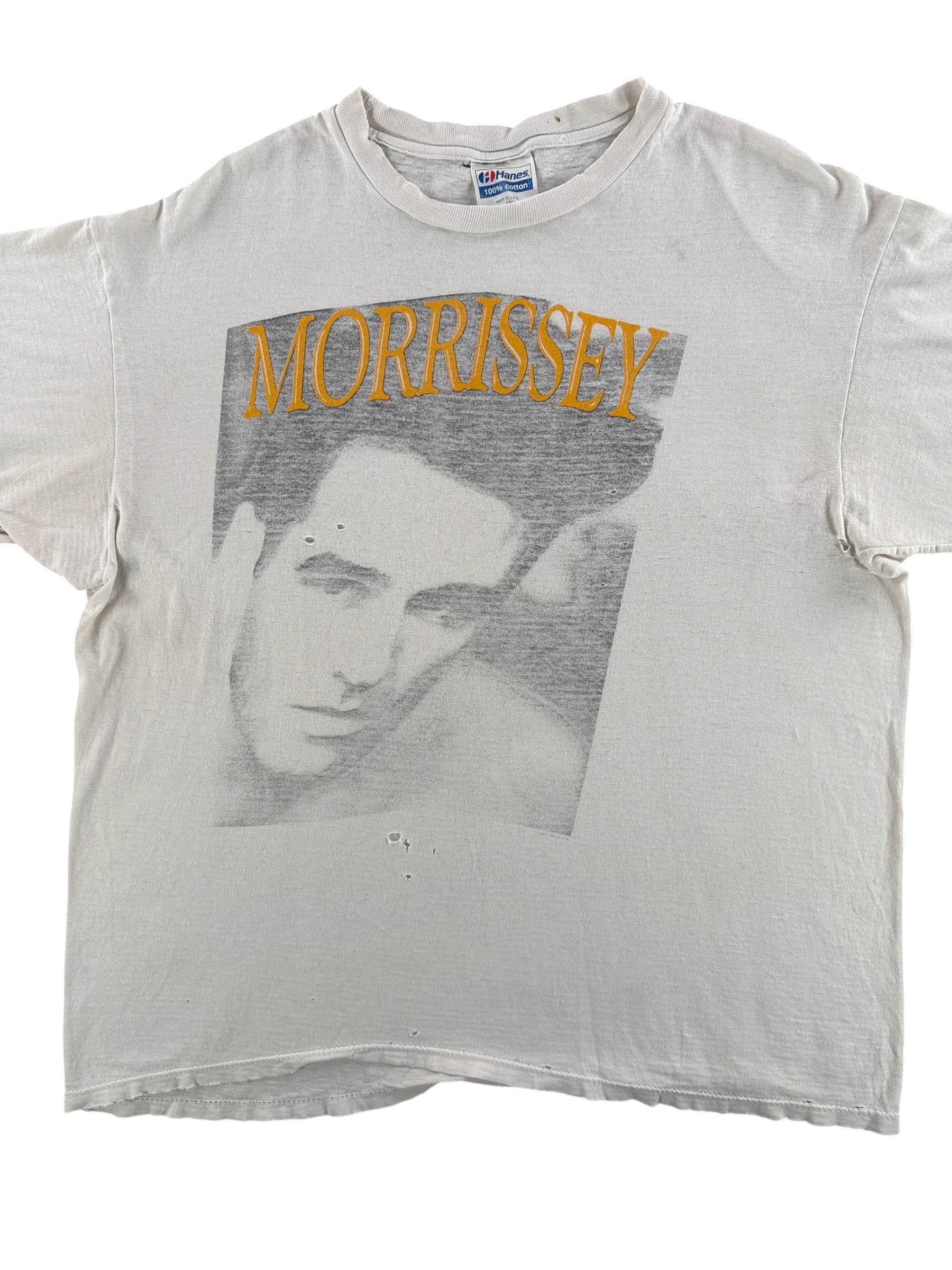 Front of Vintage Morrissey Tee SZ XL (Fits L)