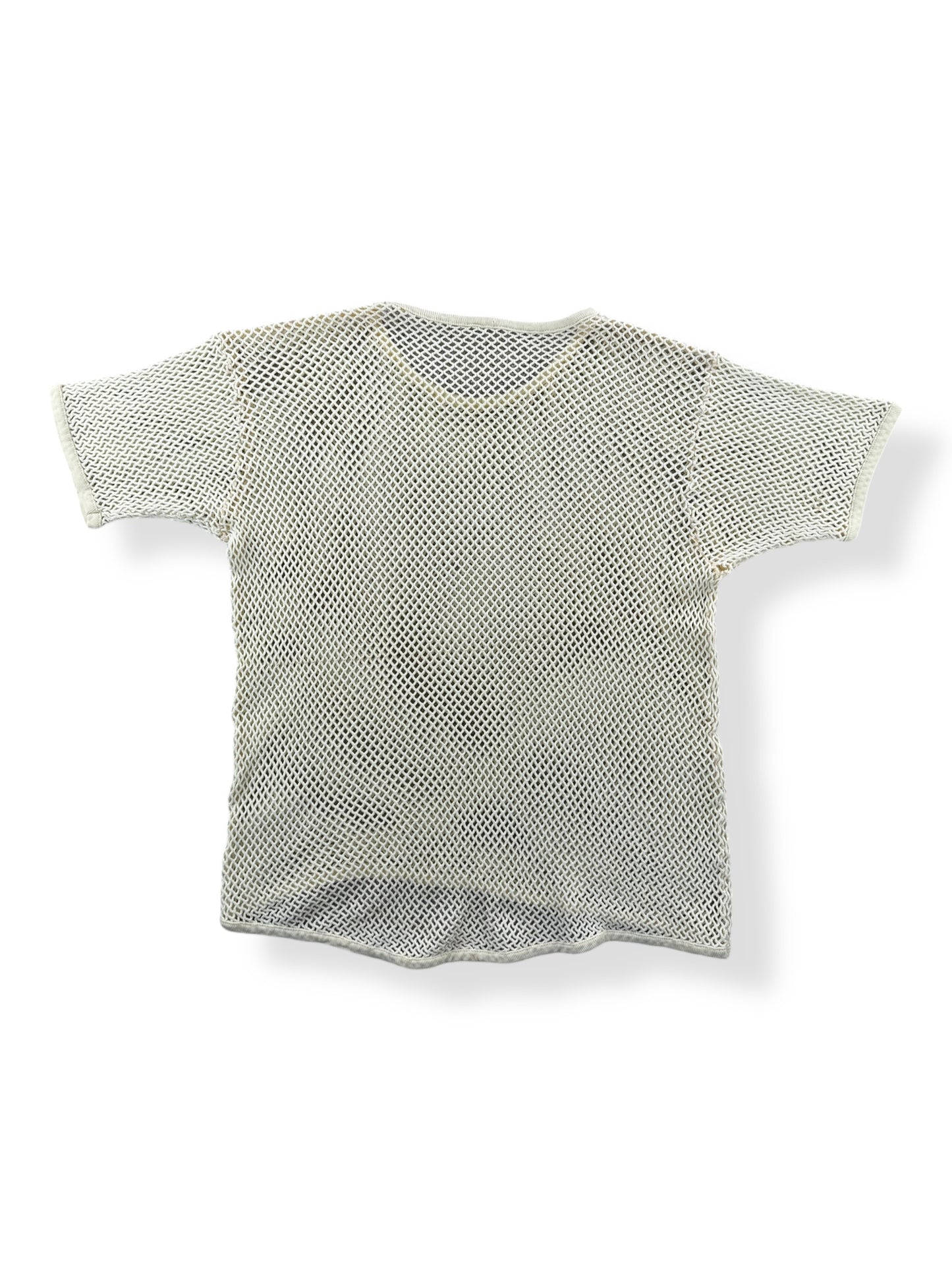 Back of Vintage Nordic Fishnet Thermal Top SZ S