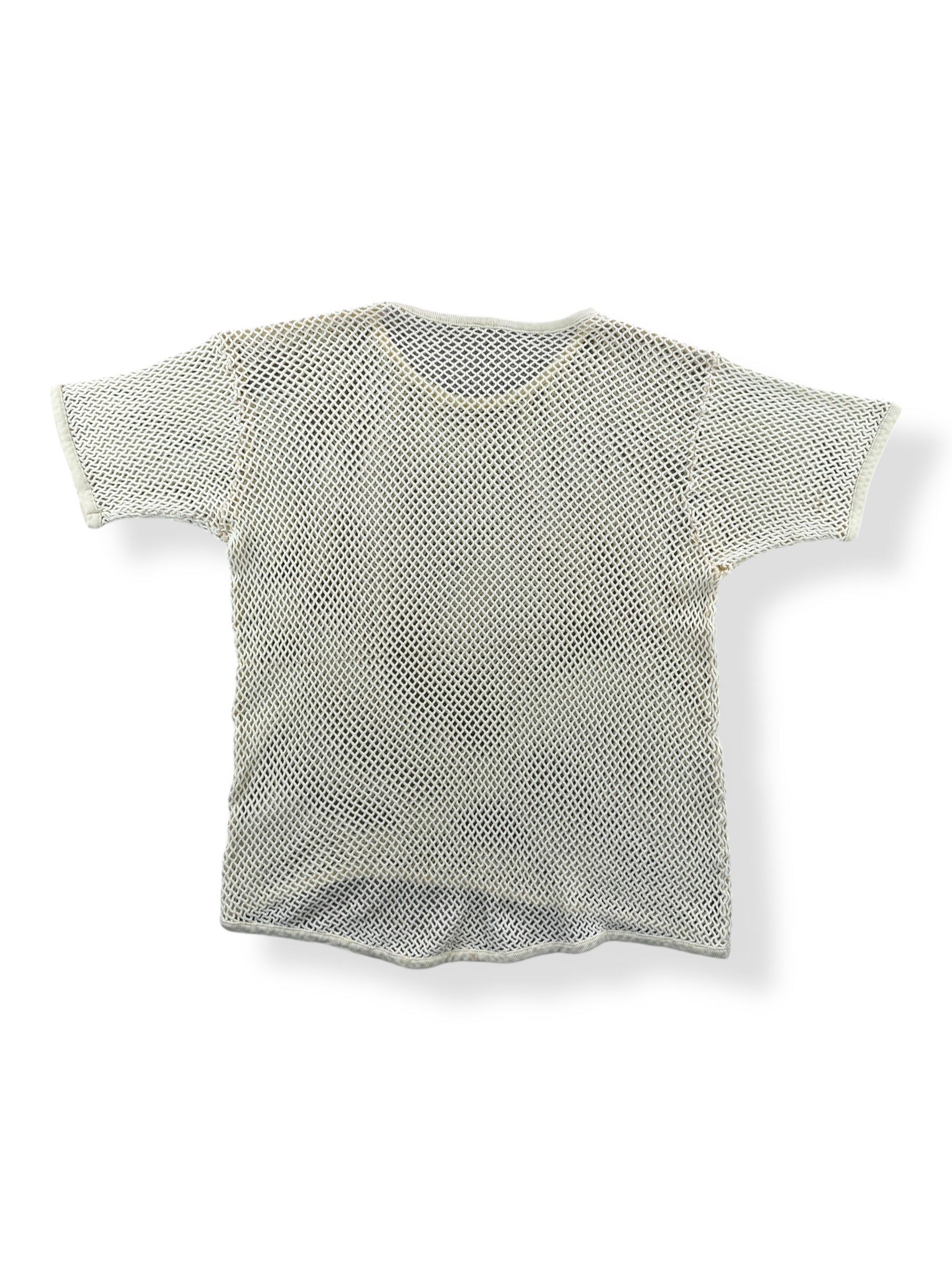 Back of Vintage Nordic Fishnet Thermal Top SZ S
