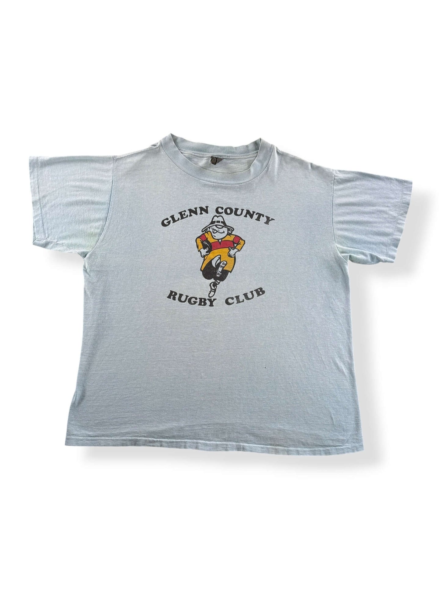 Front of Vintage Glenn County Rugby Club Tee SZ XL