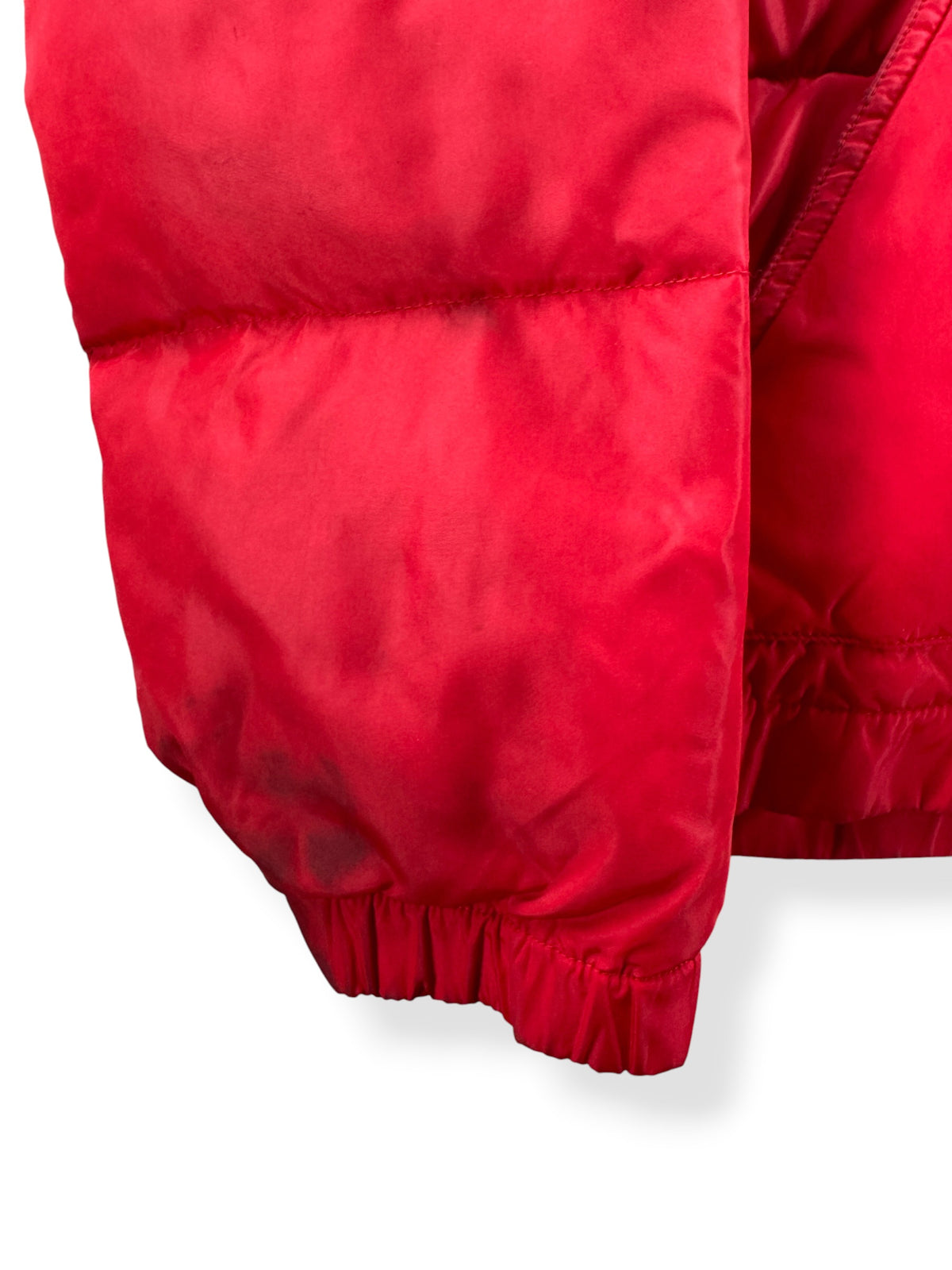 Ware around cuff on Vintage 80s REI Puffer Jacket SZ M