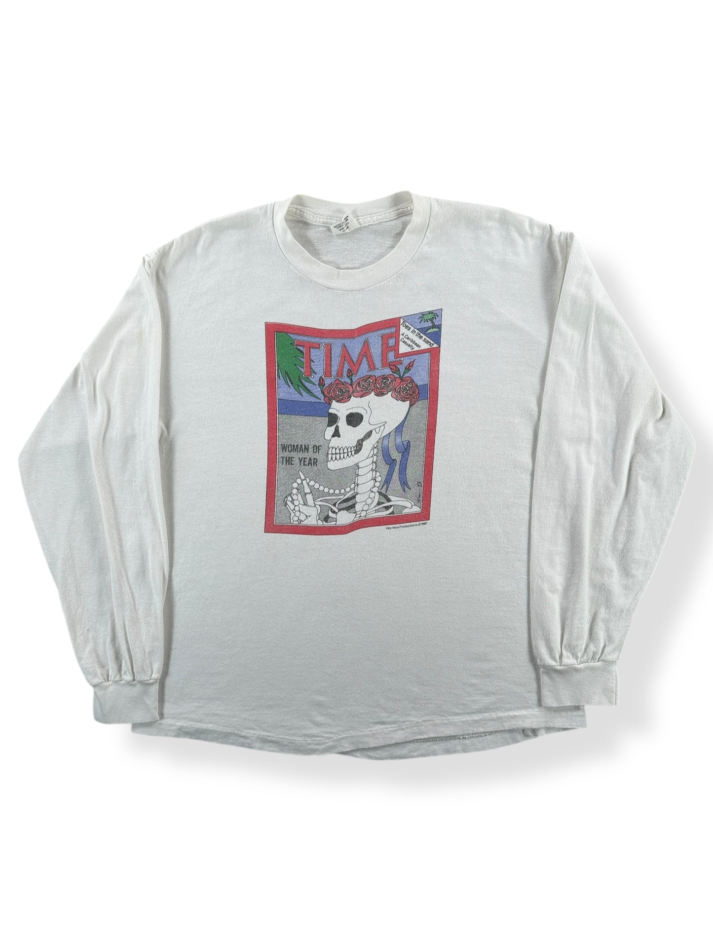 Front of Vintage 1987 Grateful Dead Time Woman of the Year Longsleeve Tee SZ L
