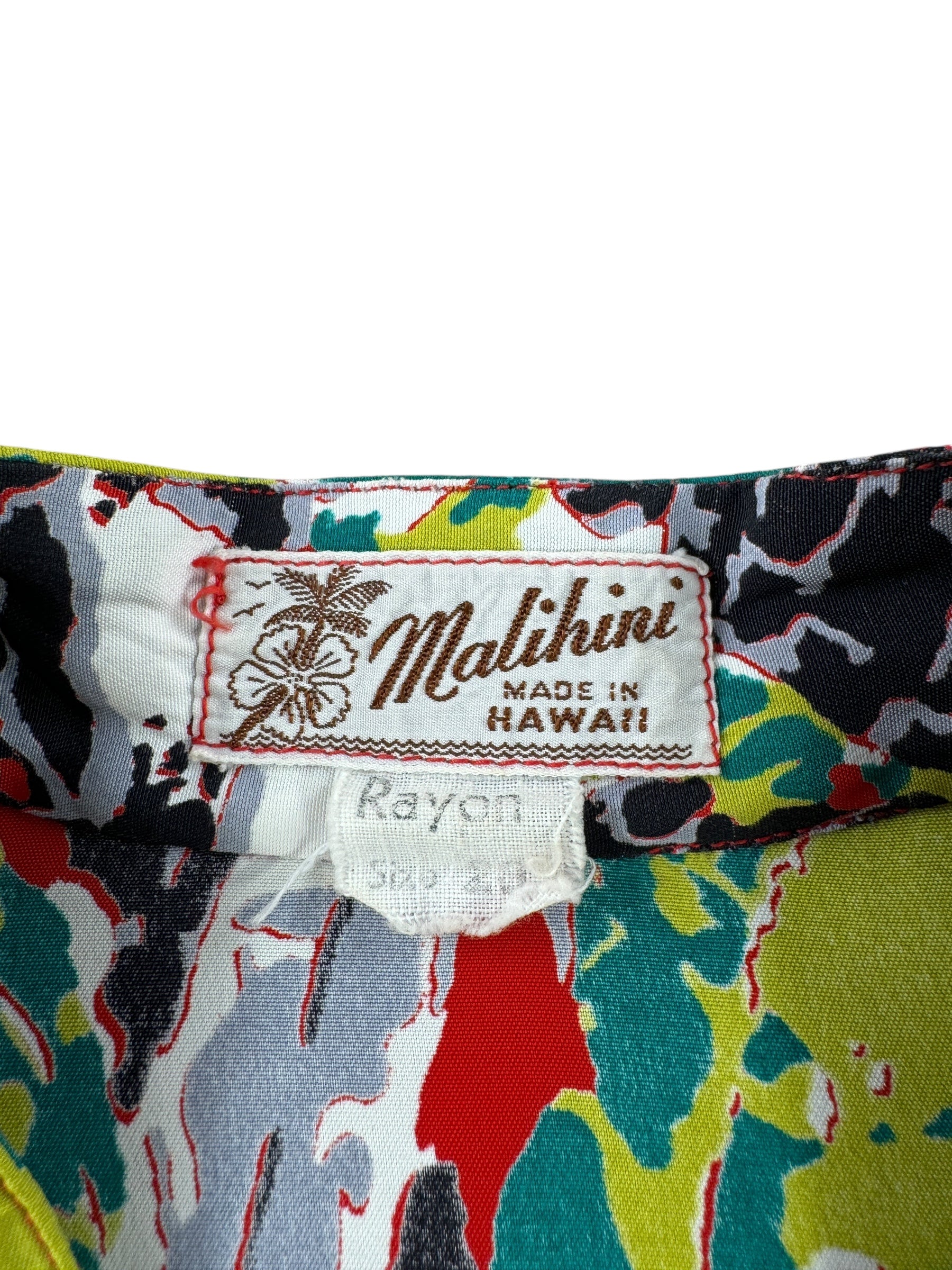 Tag on Vintage Malihini Women's Border Print Top SZ 20