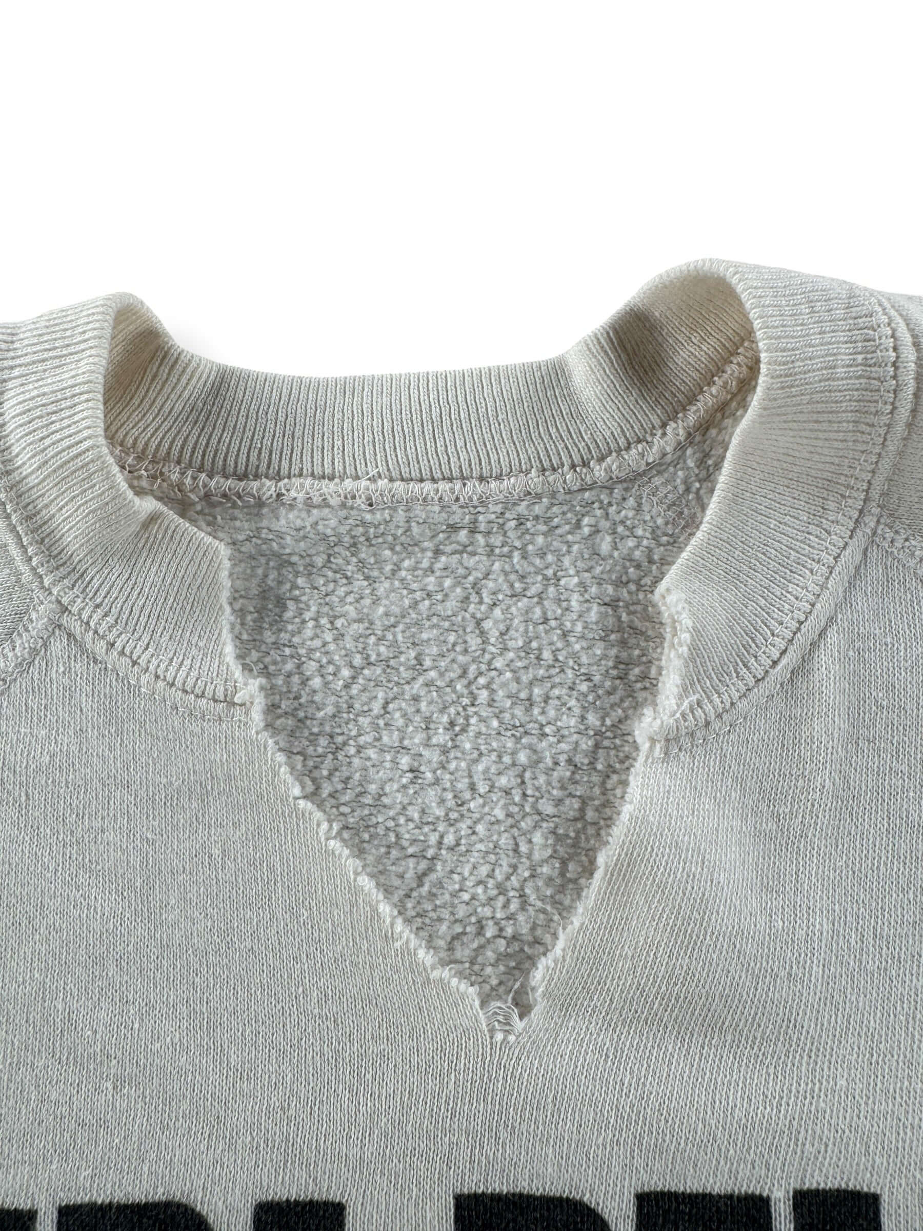 Cut Neck on Vintage Tri-Delt Crush Cut Off Crewneck SZ S