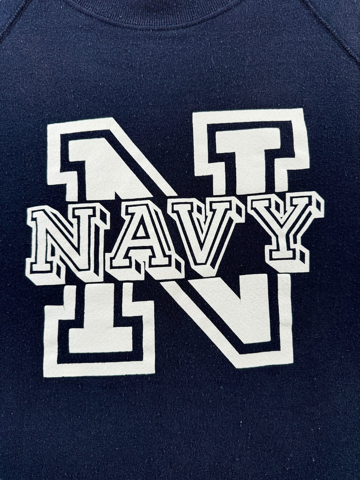 Graphic of Vintage Navy Crewneck SZ L