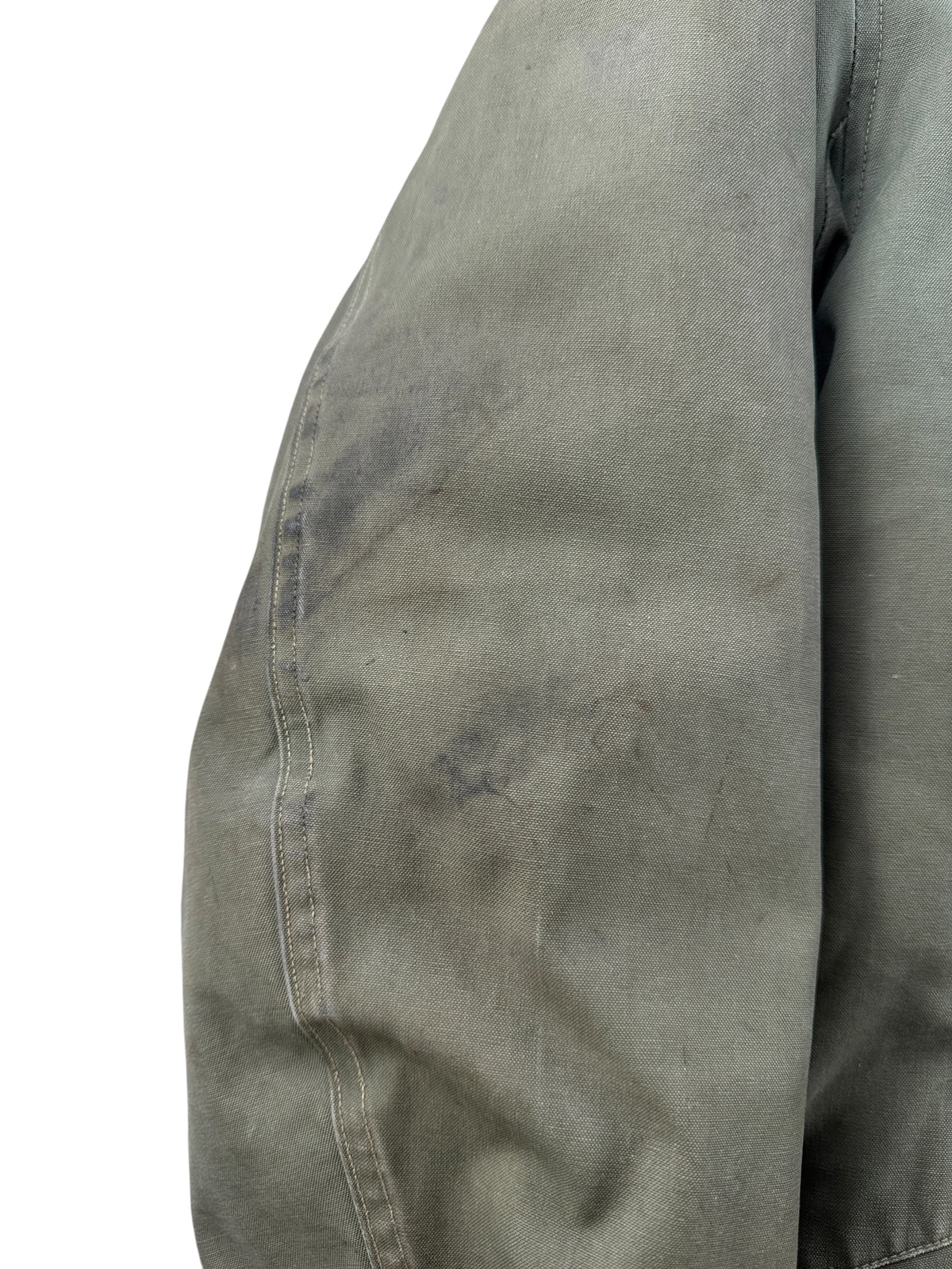 Stains on sleeve of Vintage B-9 Civilian Parka SZ XL