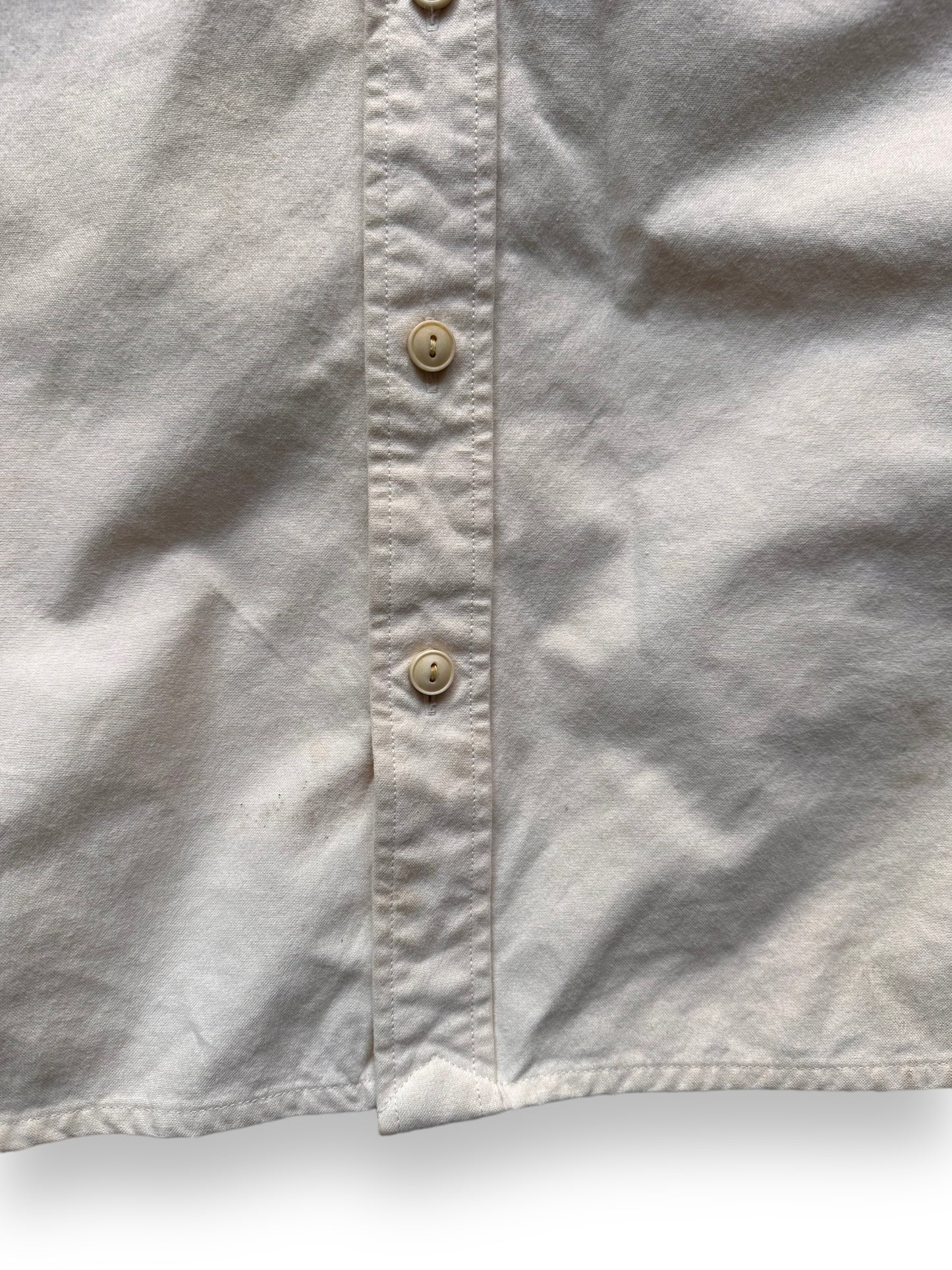 Slight Staining beneath beltline on Filson Yukon Chamois Shirt SZ M |  Barn Owl Vintage Goods | Vintage Filson Workwear Seattle